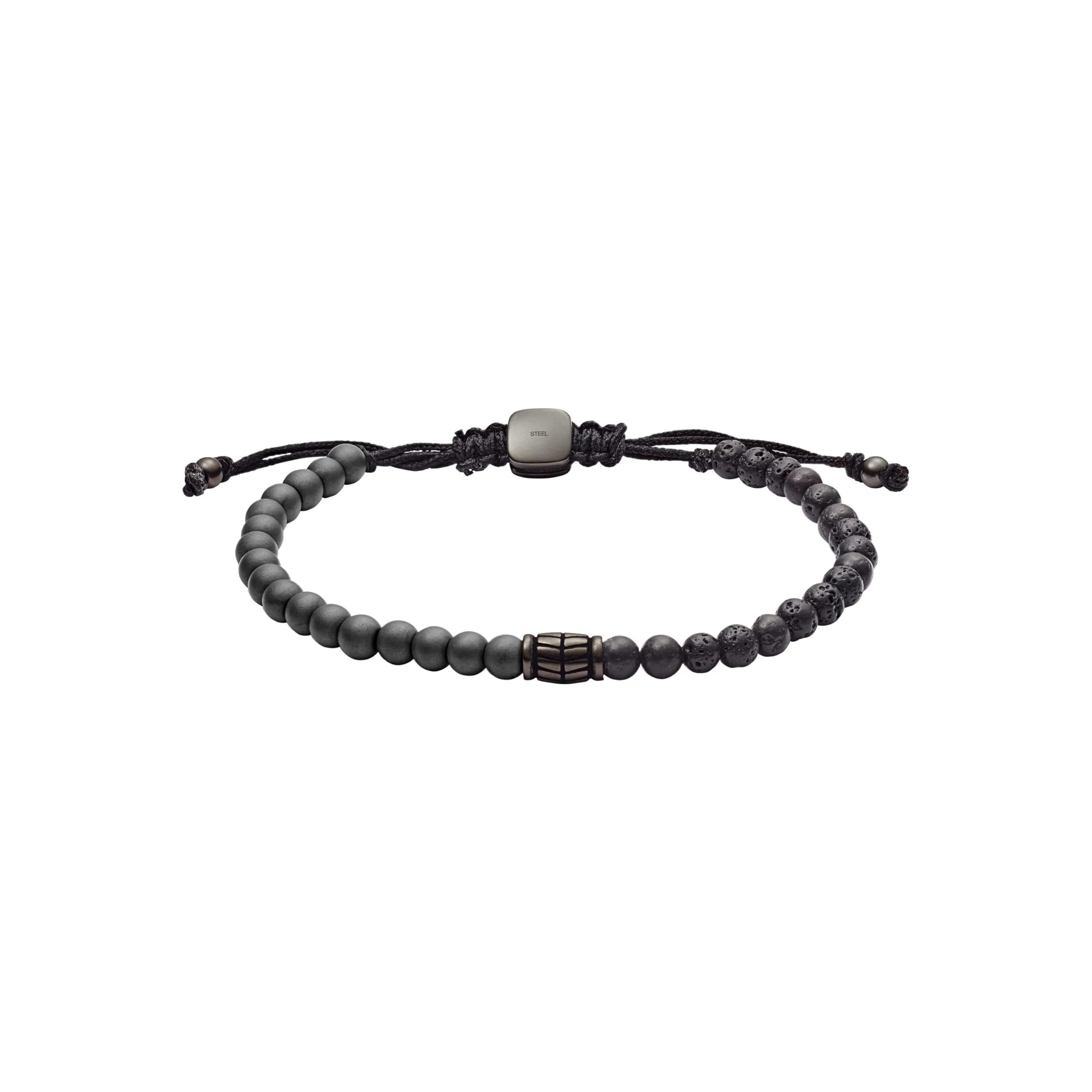 Fossil Vintage Casual Men's Bracelet, Black, JF03008793 - immagine 1
