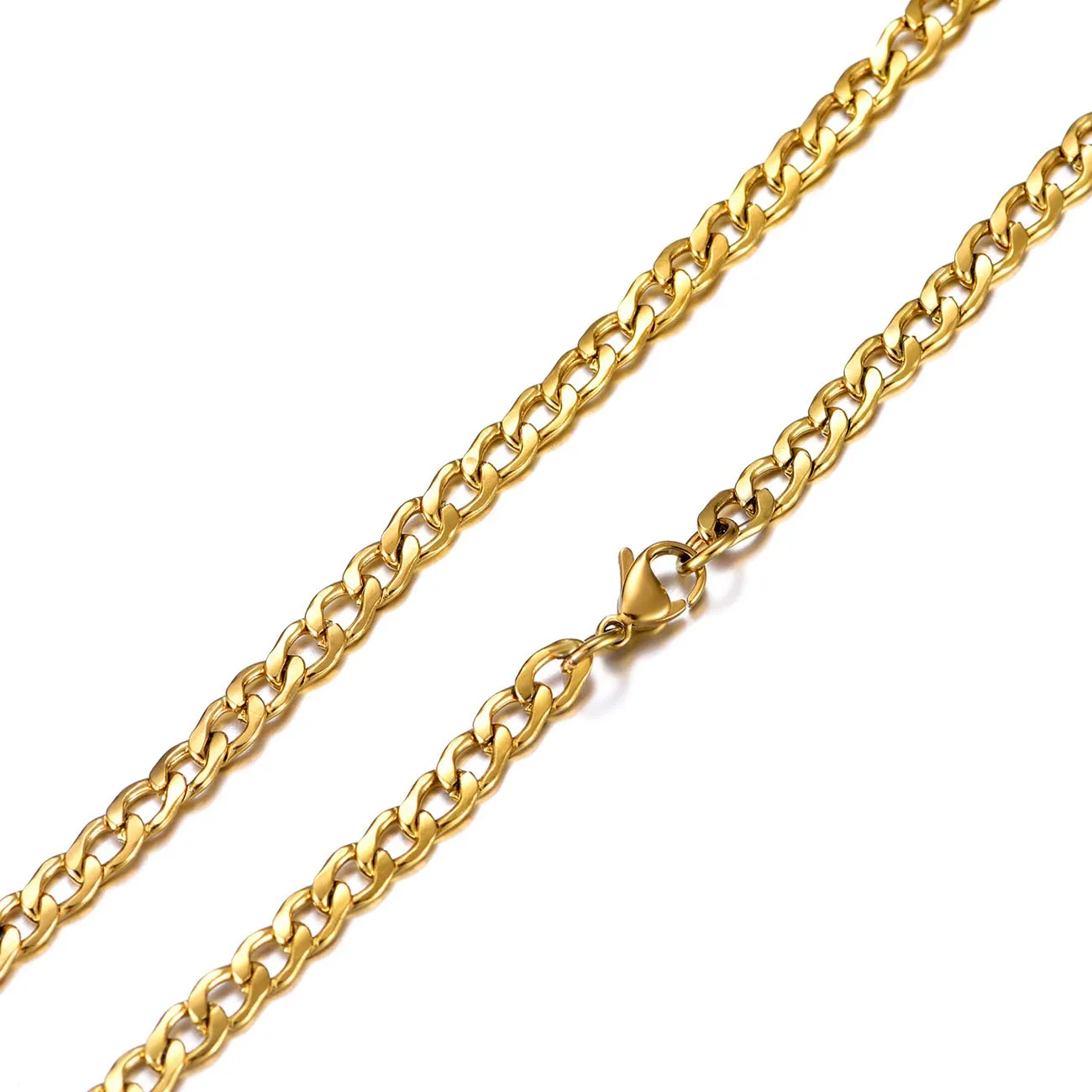 MASADA Collana da uomo in acciaio inossidabile 316L, catena a maglie larghe, 52 cm - immagine 3