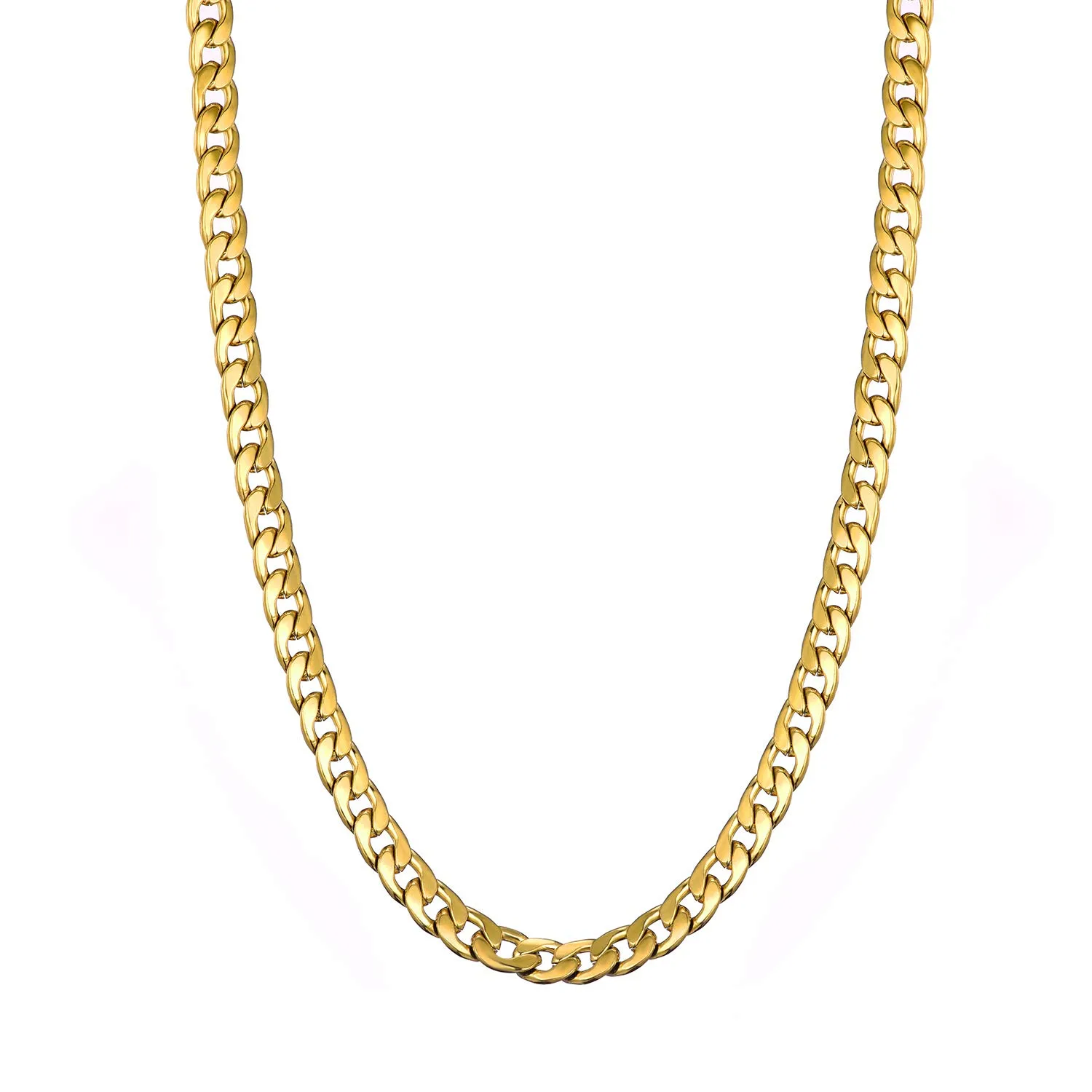 MASADA Collana da uomo in acciaio inossidabile, catena larga, 56 cm - immagine 2