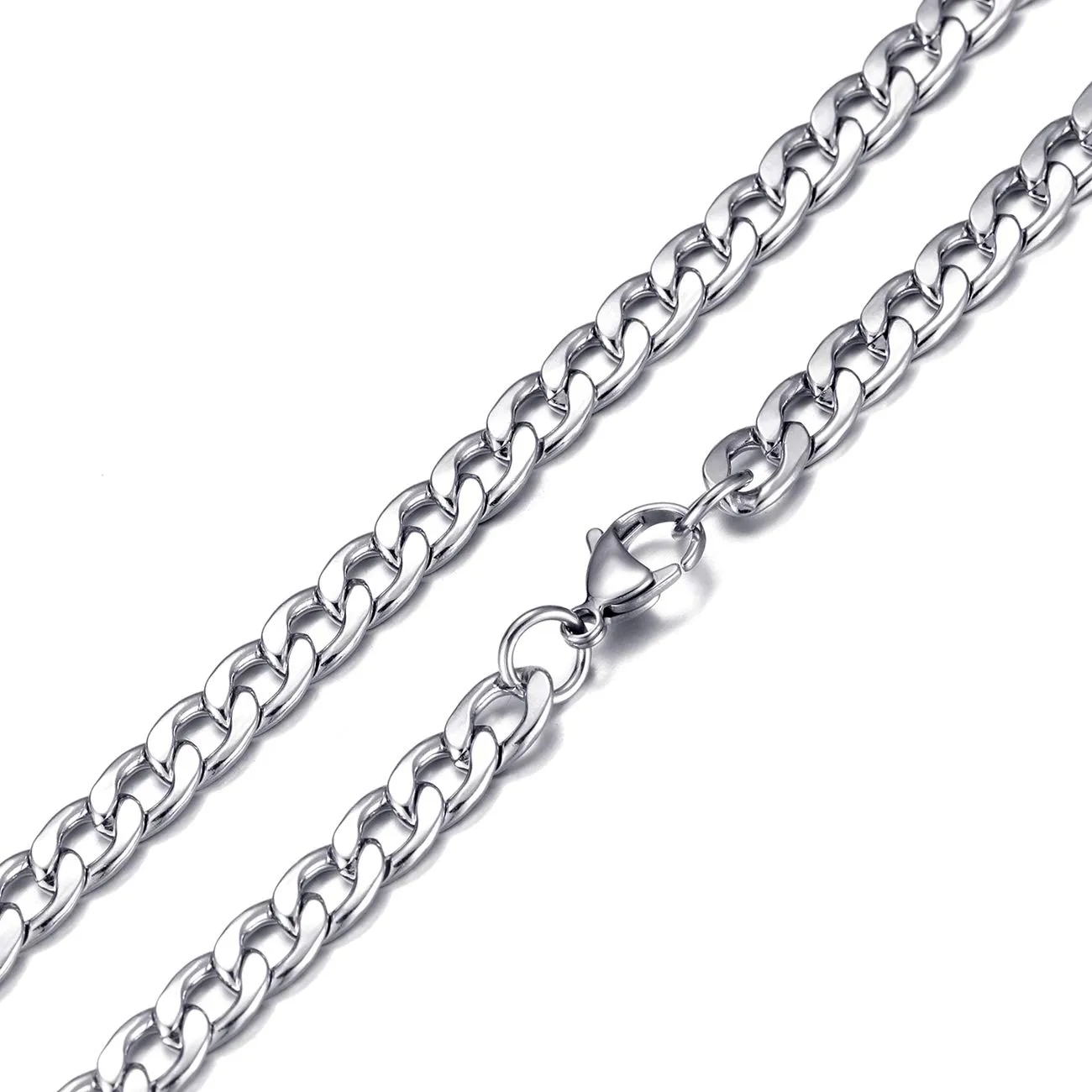 MASADA Collana da uomo in acciaio inossidabile, catena larga in argento e oro - immagine 3