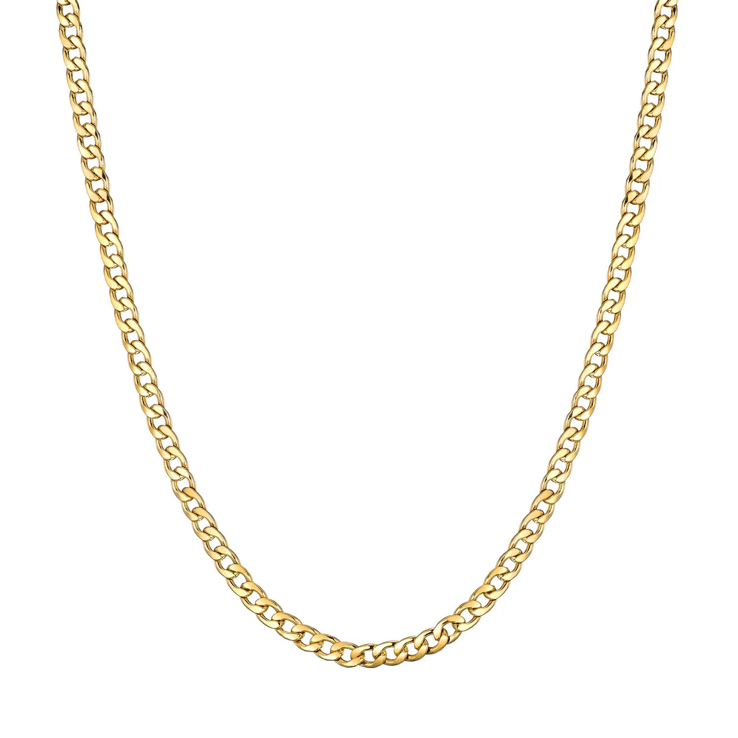 MASADA Collana da uomo in acciaio inossidabile 316L, catena larga, 52 cm - immagine 2