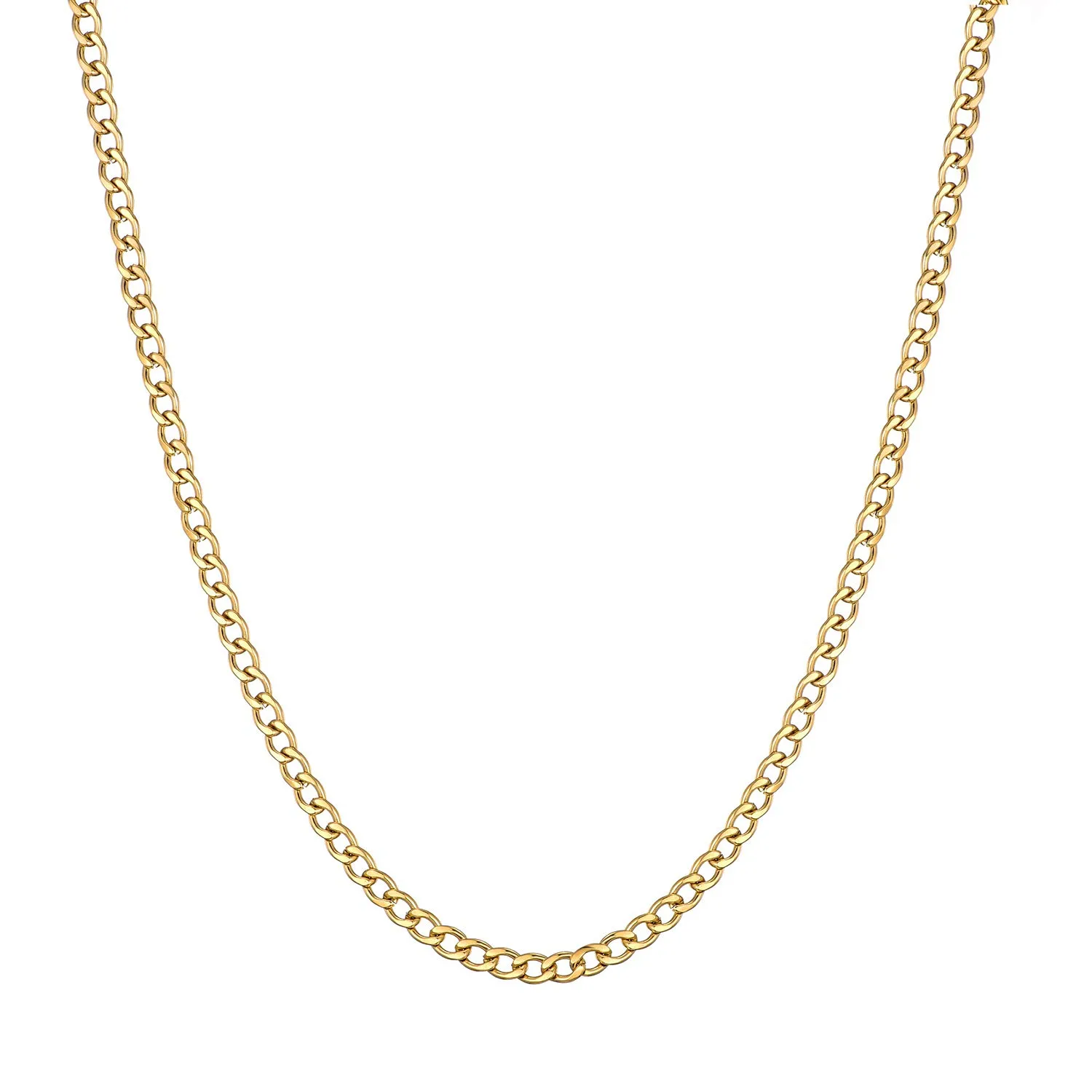 MASADA Collana da uomo in acciaio inossidabile 316L, catena a maglie larghe, 56 cm - immagine 2