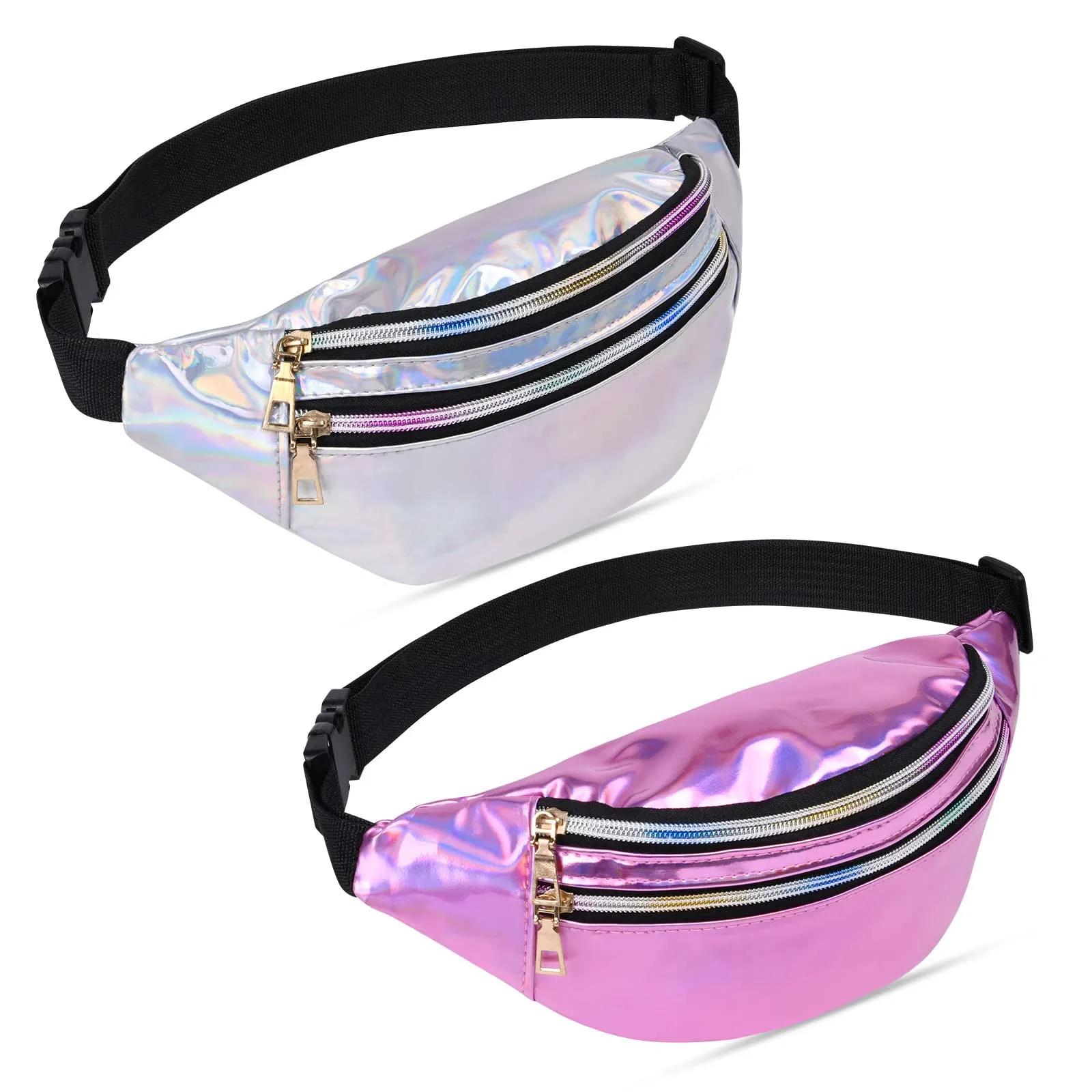 Flintronic Marsupio da Donna, 2 Pezzi, Impermeabile e Regolabile, Pelle PU - immagine 8