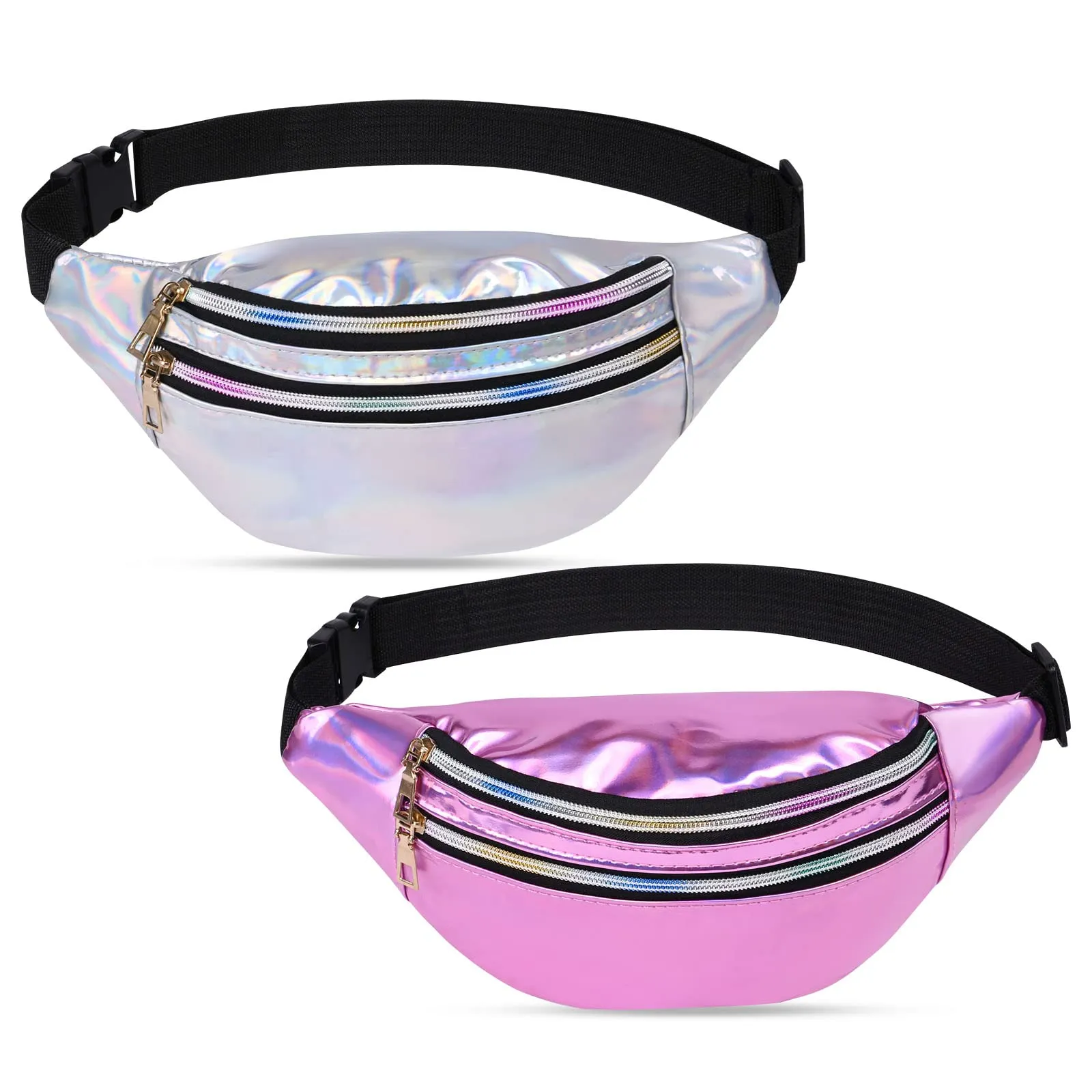 Flintronic Marsupio da Donna, 2 Pezzi, Impermeabile e Regolabile, Pelle PU - immagine 9