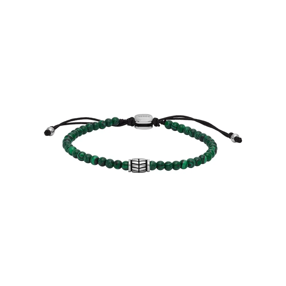 Fossil Bracciale da Uomo in Acciaio Inossidabile Argento Verde, JF04415040 - immagine 1