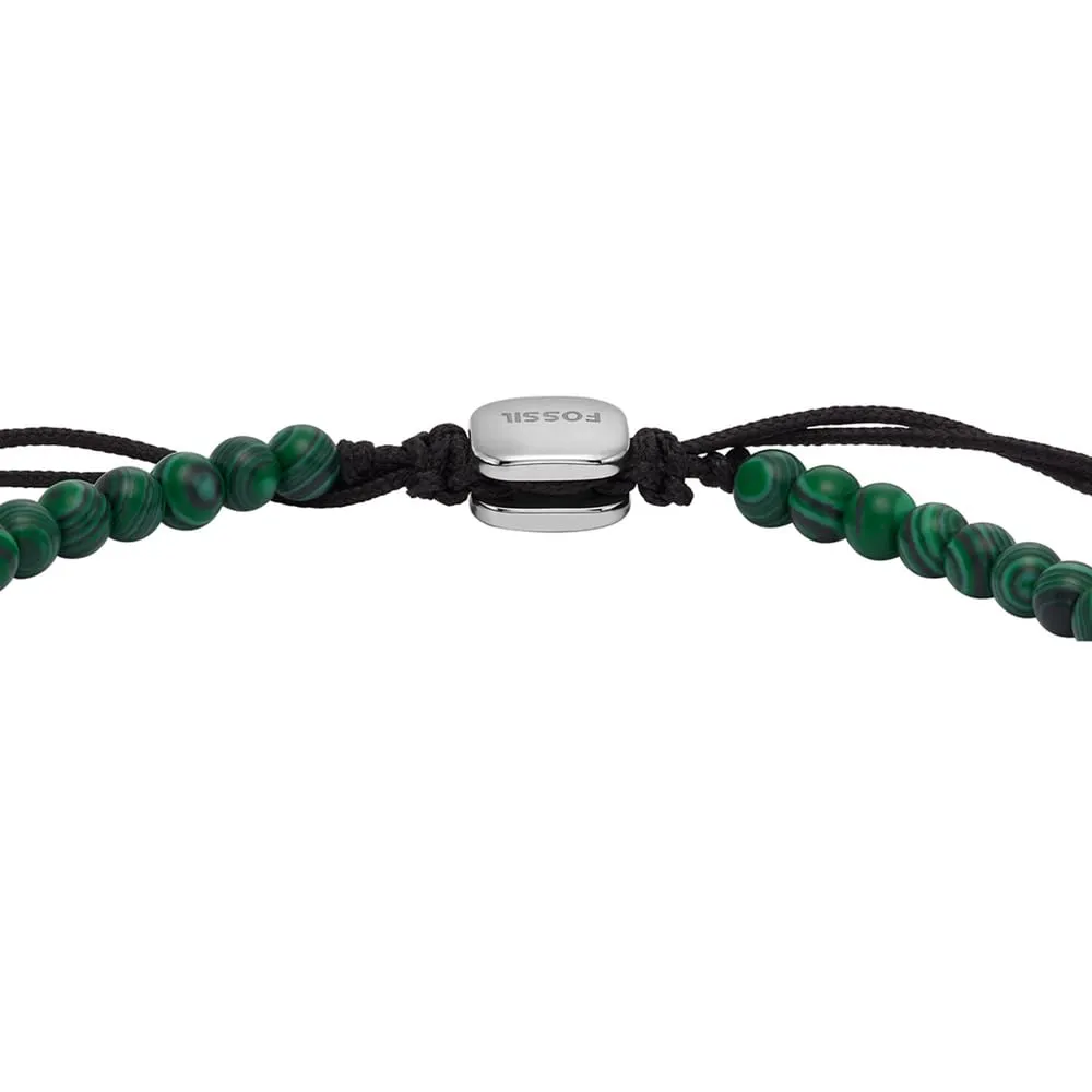Fossil Bracciale da Uomo in Acciaio Inossidabile Argento Verde, JF04415040 - immagine 5