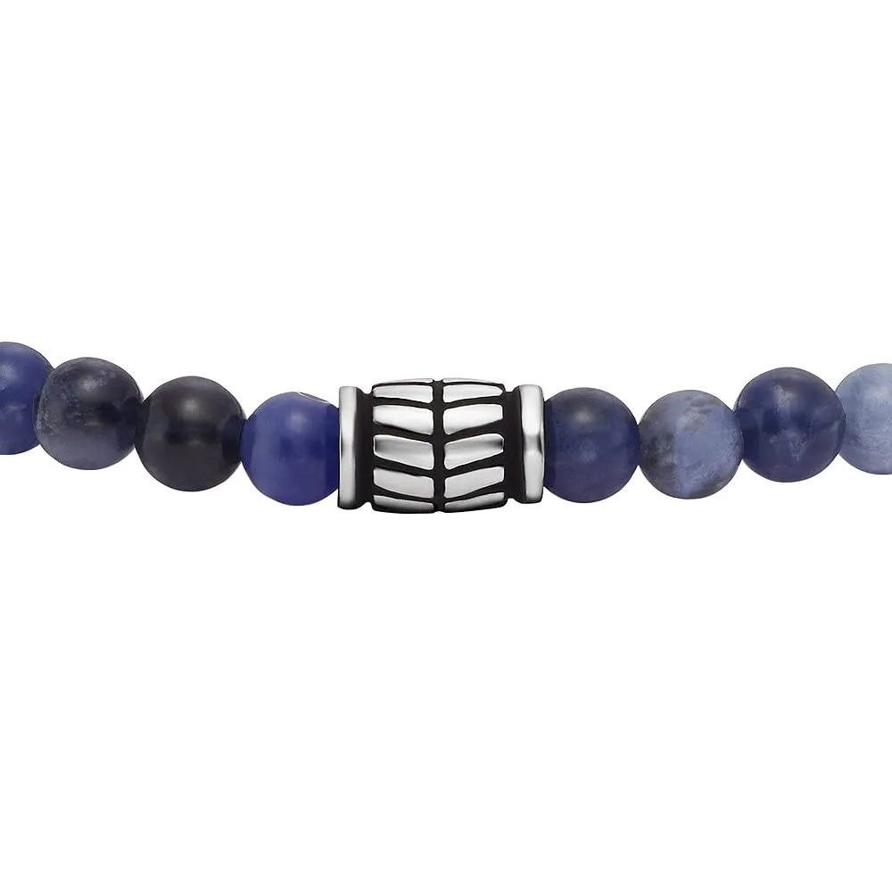 Fossil Bracciale da Uomo in Acciaio Inossidabile Argento, 250 mm x 4 mm, JF04414040 - immagine 2