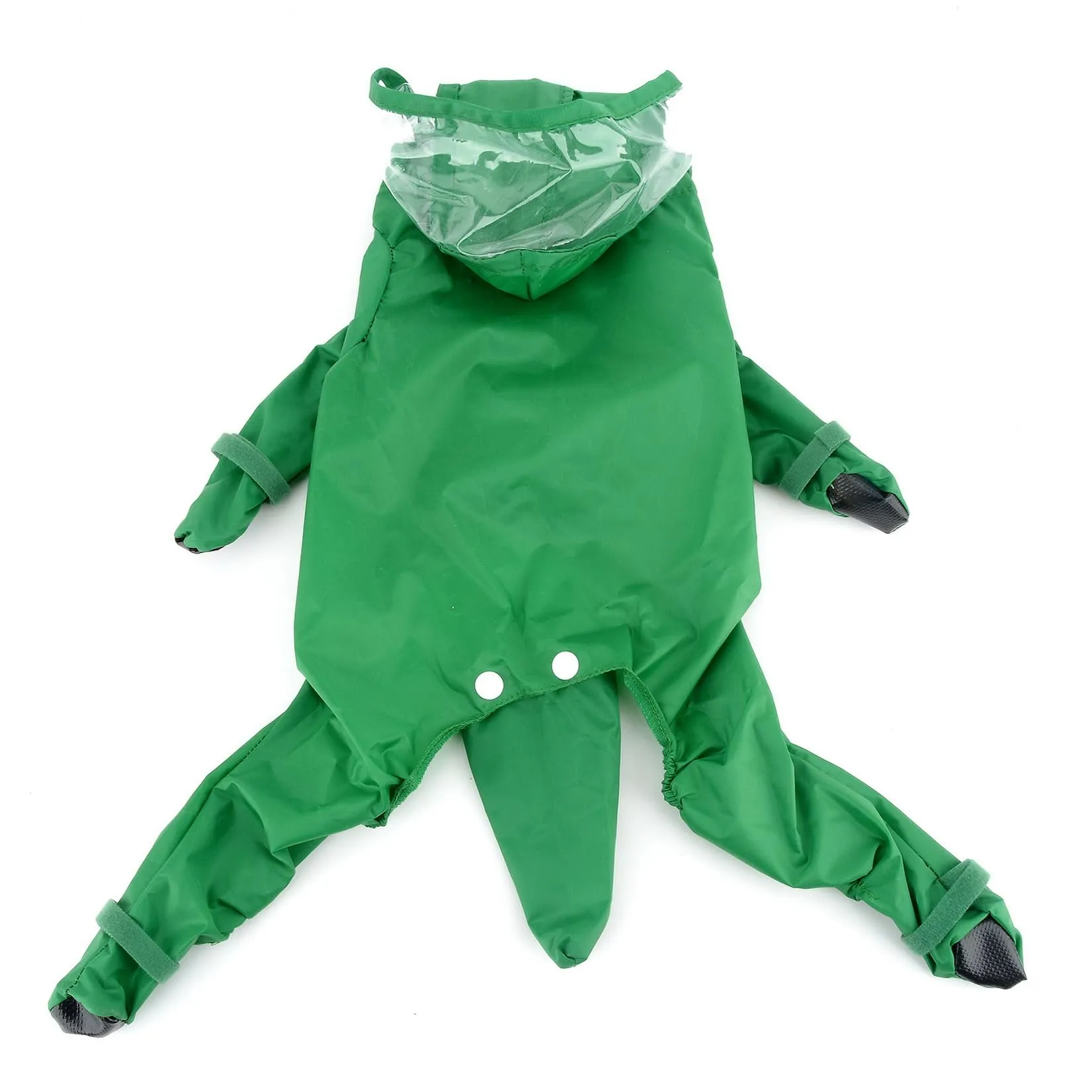Zunea Impermeabile per cani con cappuccio e stivali da pioggia a quattro zampe, Poncho Rainwear Pet Rain Jacket - immagine 3