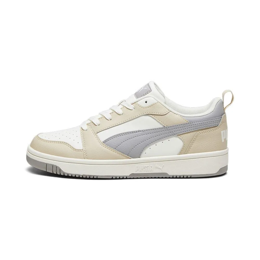 Puma Rebound V6 Low Sneakers, Warm White Concrete Grey Granola White, 41 EU - immagine 4