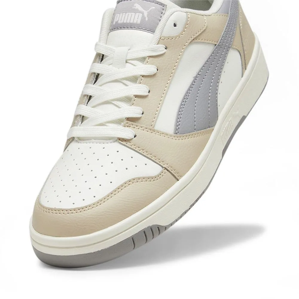 Puma Rebound V6 Low Sneakers, Warm White Concrete Grey Granola White, 41 EU - immagine 5