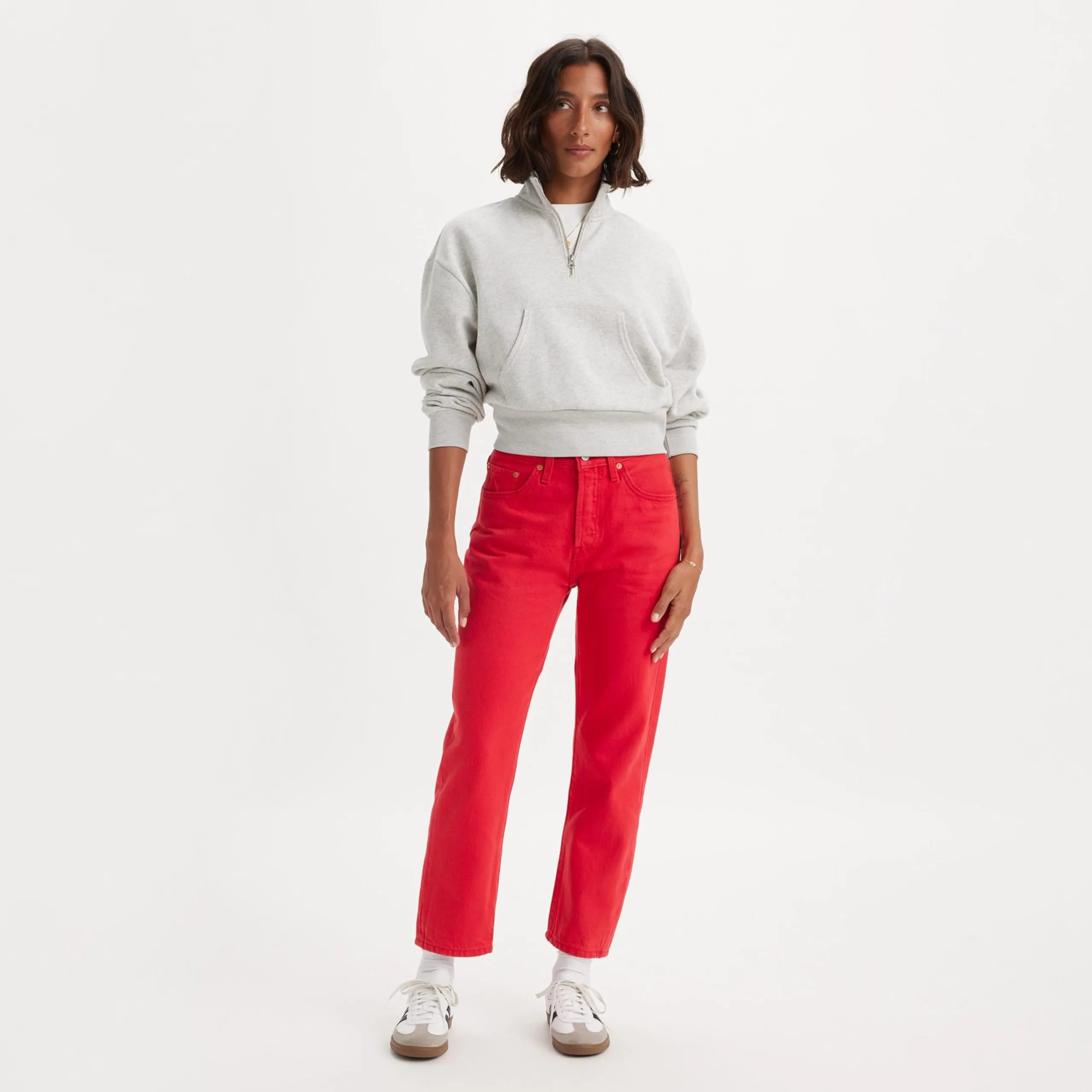 Levi's 501 Crop Jeans Donna, Script Red 501, 29W / 30L - immagine 2