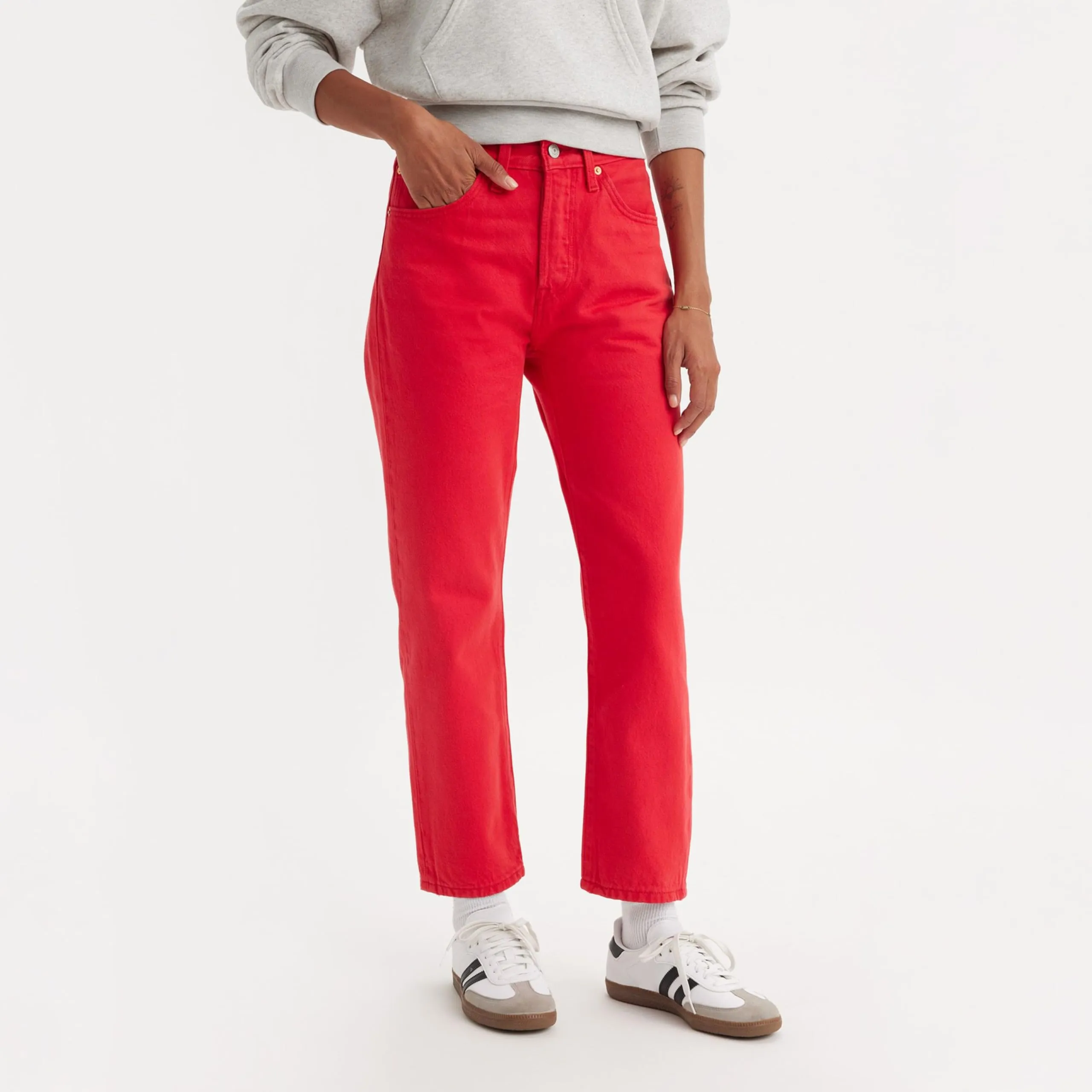 Levi's 501 Crop Jeans Donna, Script Red 501, 29W / 30L - immagine 5