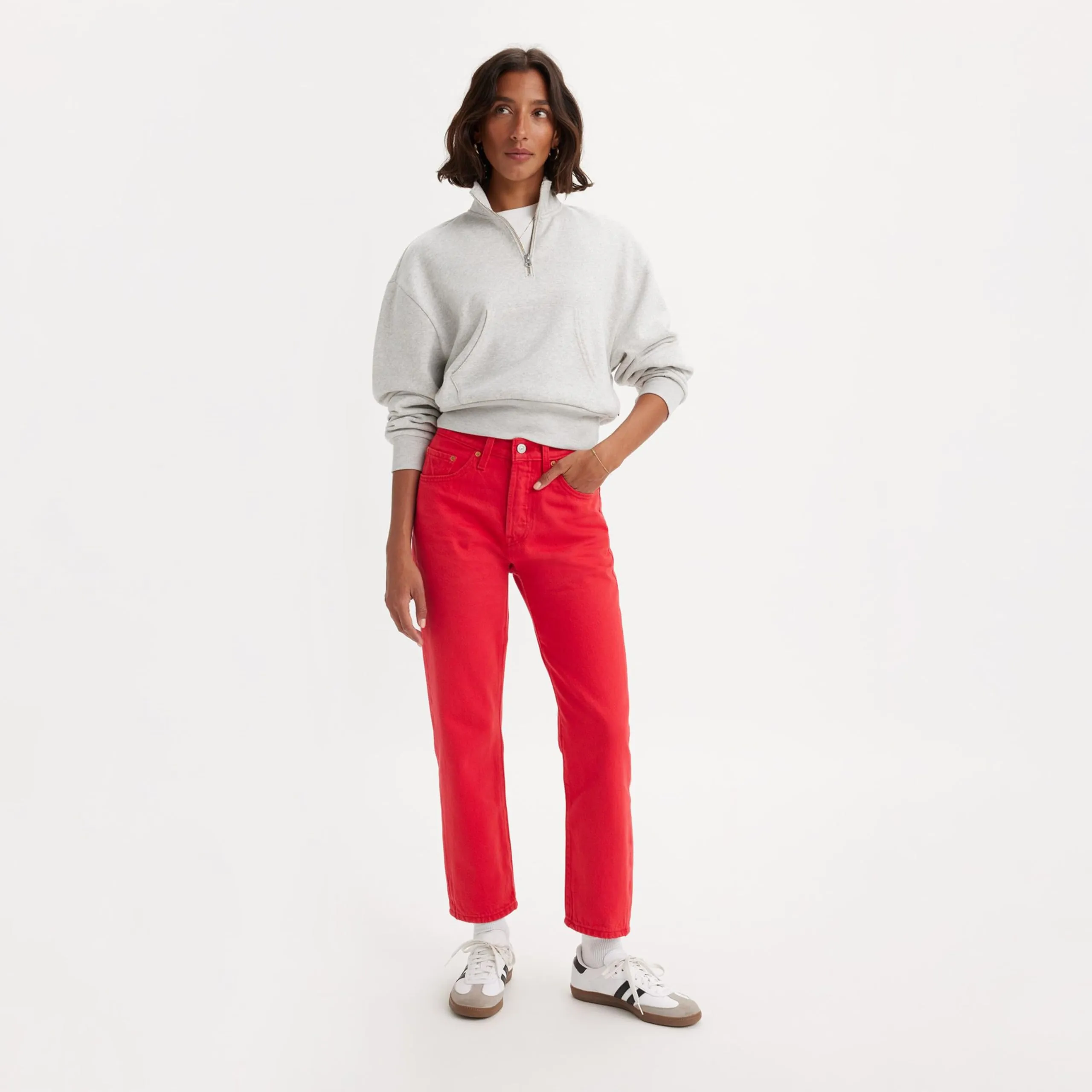 Levi's 501 Crop Jeans Donna, Script Red 501, 29W / 30L - immagine 6