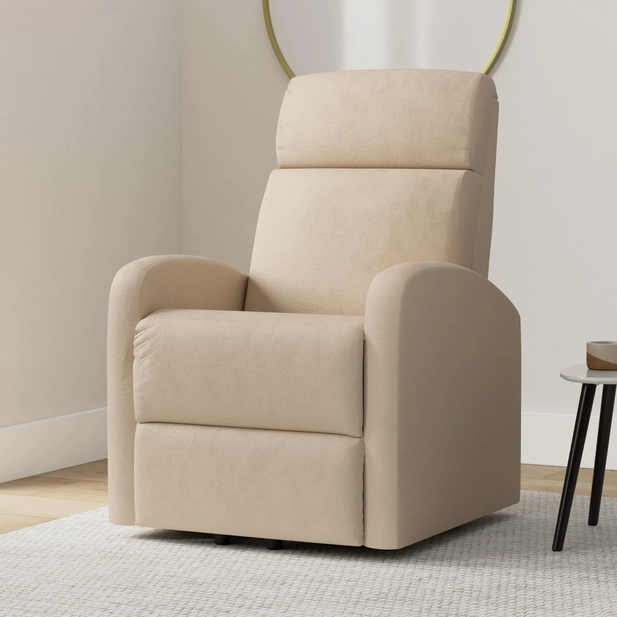 Poltrone Italia Poltrona Alzapersona Relax Reclinazione Elettrica Microfibra Cammello - immagine 2