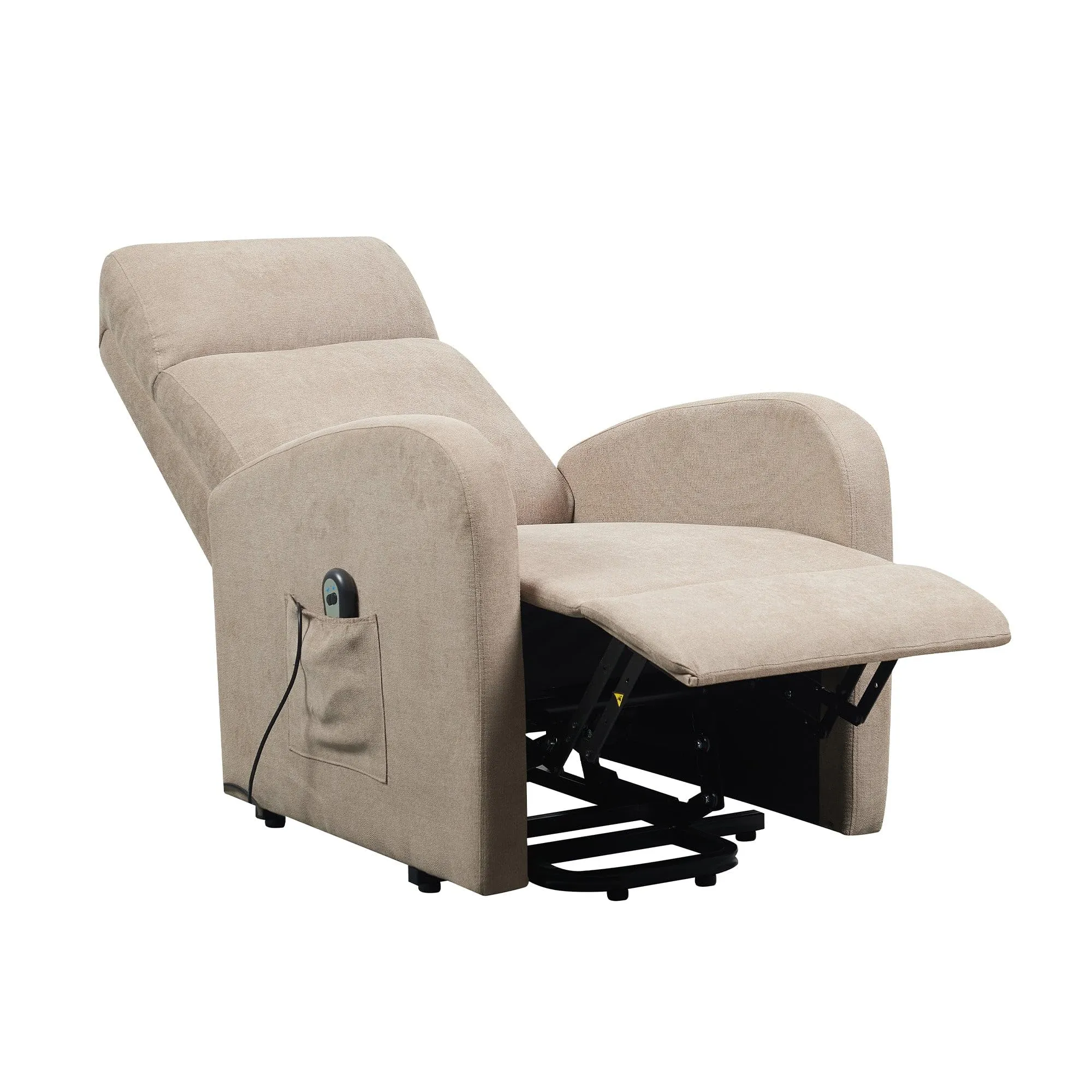 Poltrone Italia Poltrona Alzapersona Relax Reclinazione Elettrica Microfibra Cammello - immagine 5