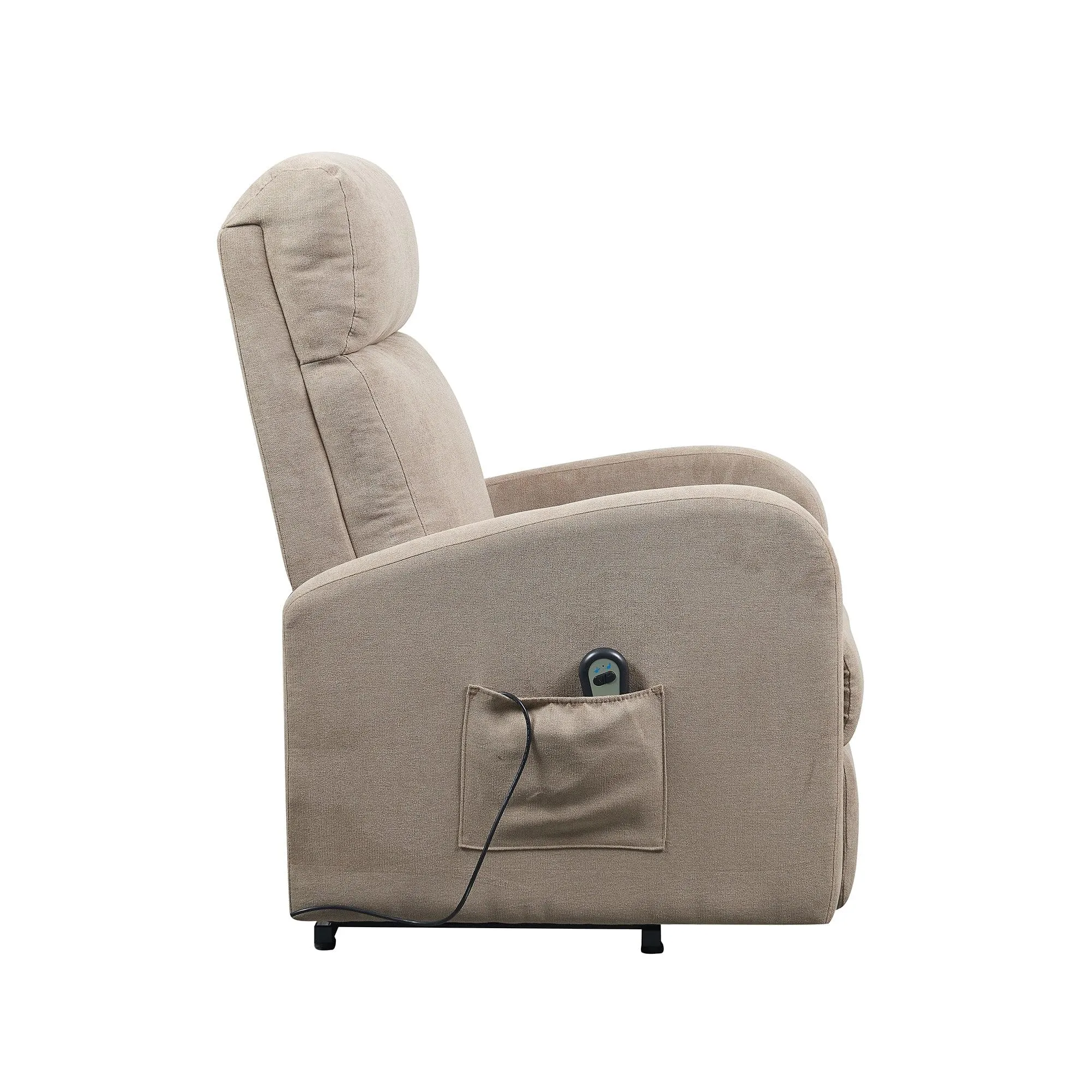Poltrone Italia Poltrona Alzapersona Relax Reclinazione Elettrica Microfibra Cammello - immagine 8