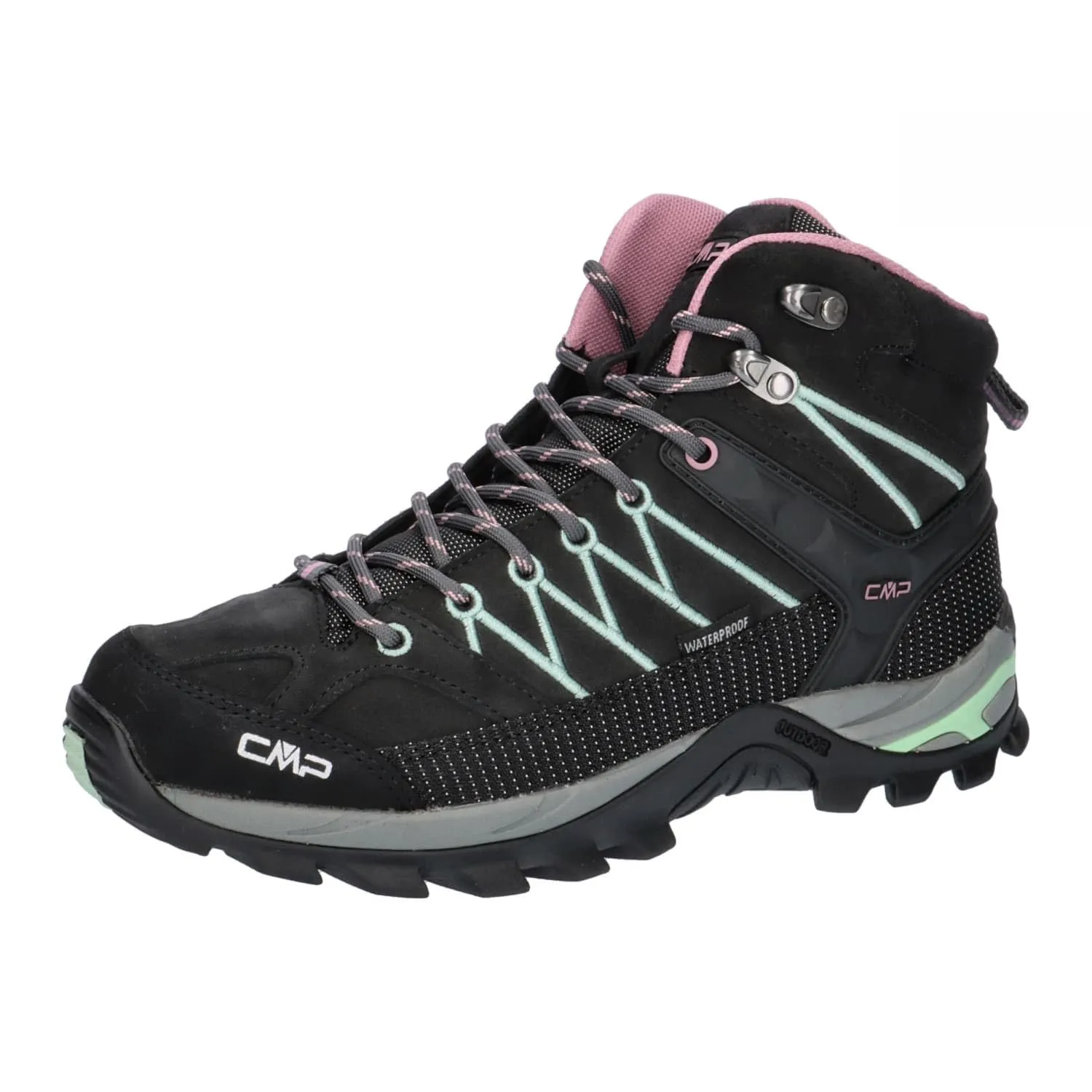 CMP Rigel Mid Wmn Trekking Shoes WP, Piombo Orchidea, 41 EU - immagine 1