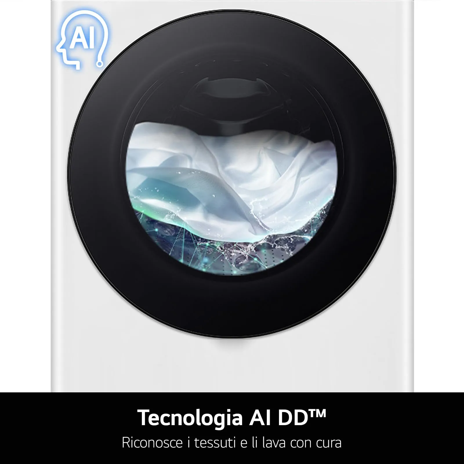 LG F4R7011TSWG Lavatrice AI DD 11kg, Serie R7, Classe A-10%, 1400 giri, TurboWash 360, Vapore, Wi-Fi, Bianco - immagine 6