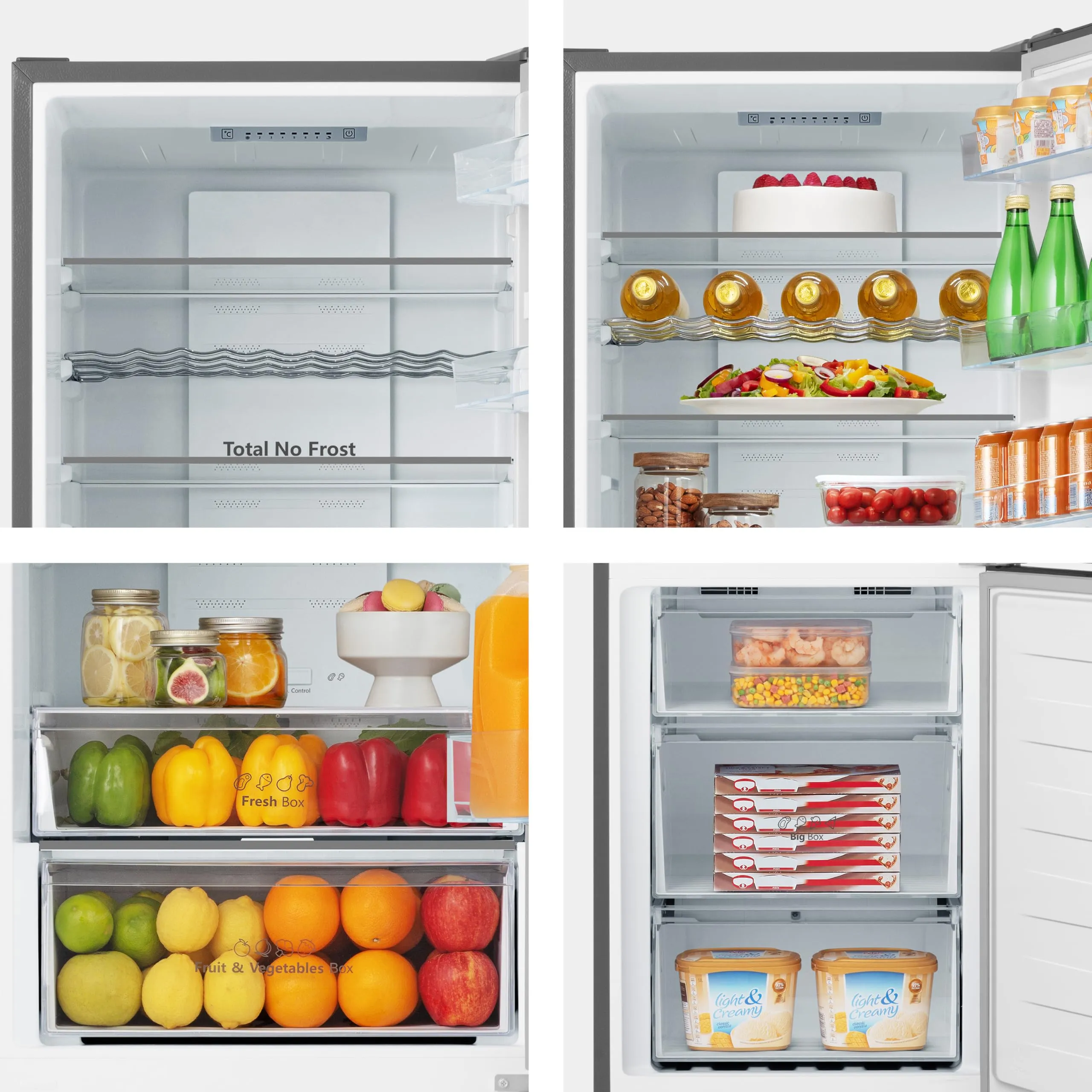 Hisense MC60331IE Frigorifero Combinato Total No Frost, Inox, 200 cm, 336 Litri, Classe E - immagine 9