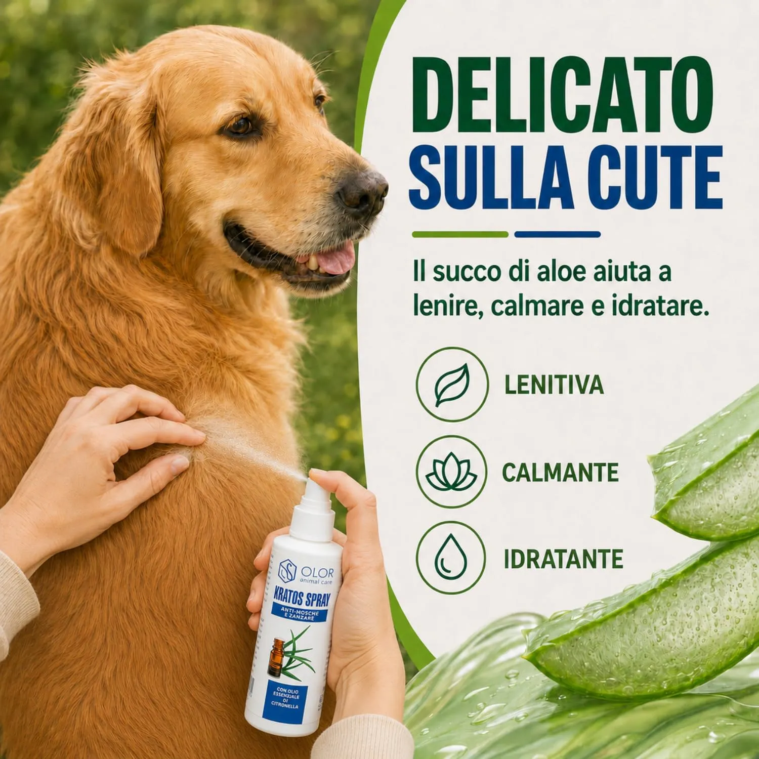 Olor Health Kratos Spray Anti Zanzare e Mosche 100ml per Cane, Gatto, Cavallo - immagine 2