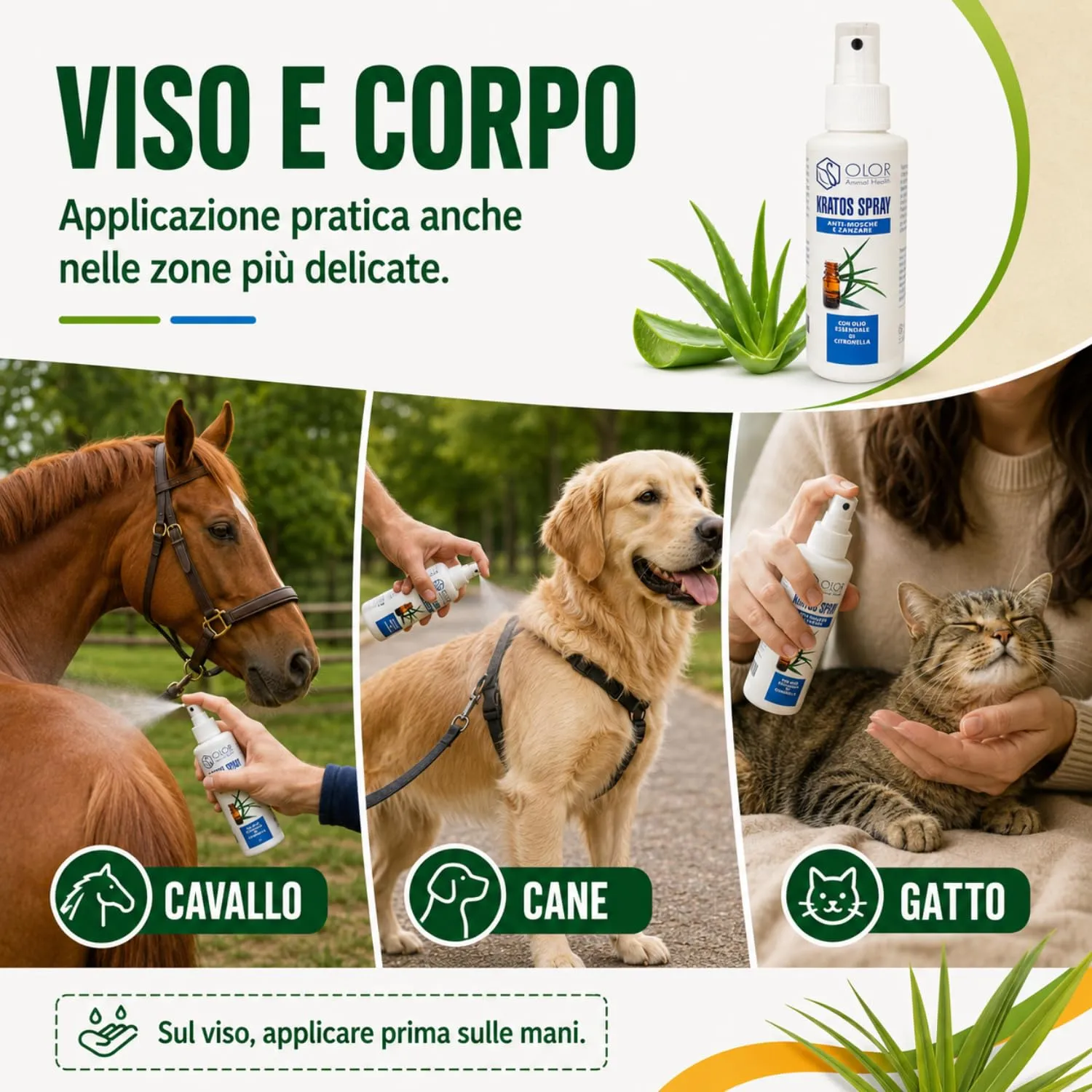 Olor Health Kratos Spray Anti Zanzare e Mosche 100ml per Cane, Gatto, Cavallo - immagine 7