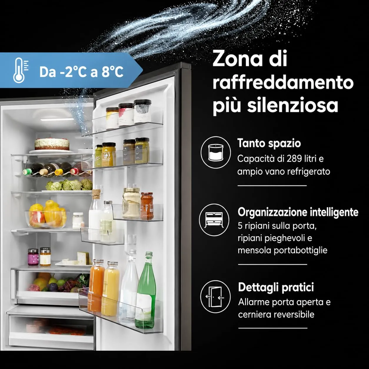 Haier 2D 60 Serie 5 Pro Frigorifero Combinato 409 Litri No Frost Classe A - immagine 5