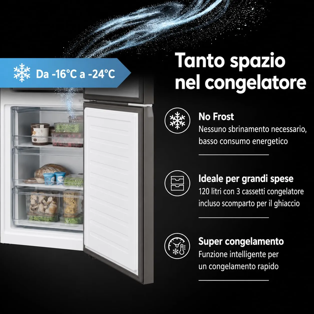 Haier 2D 60 Serie 5 Pro Frigorifero Combinato 409 Litri No Frost Classe A - immagine 6