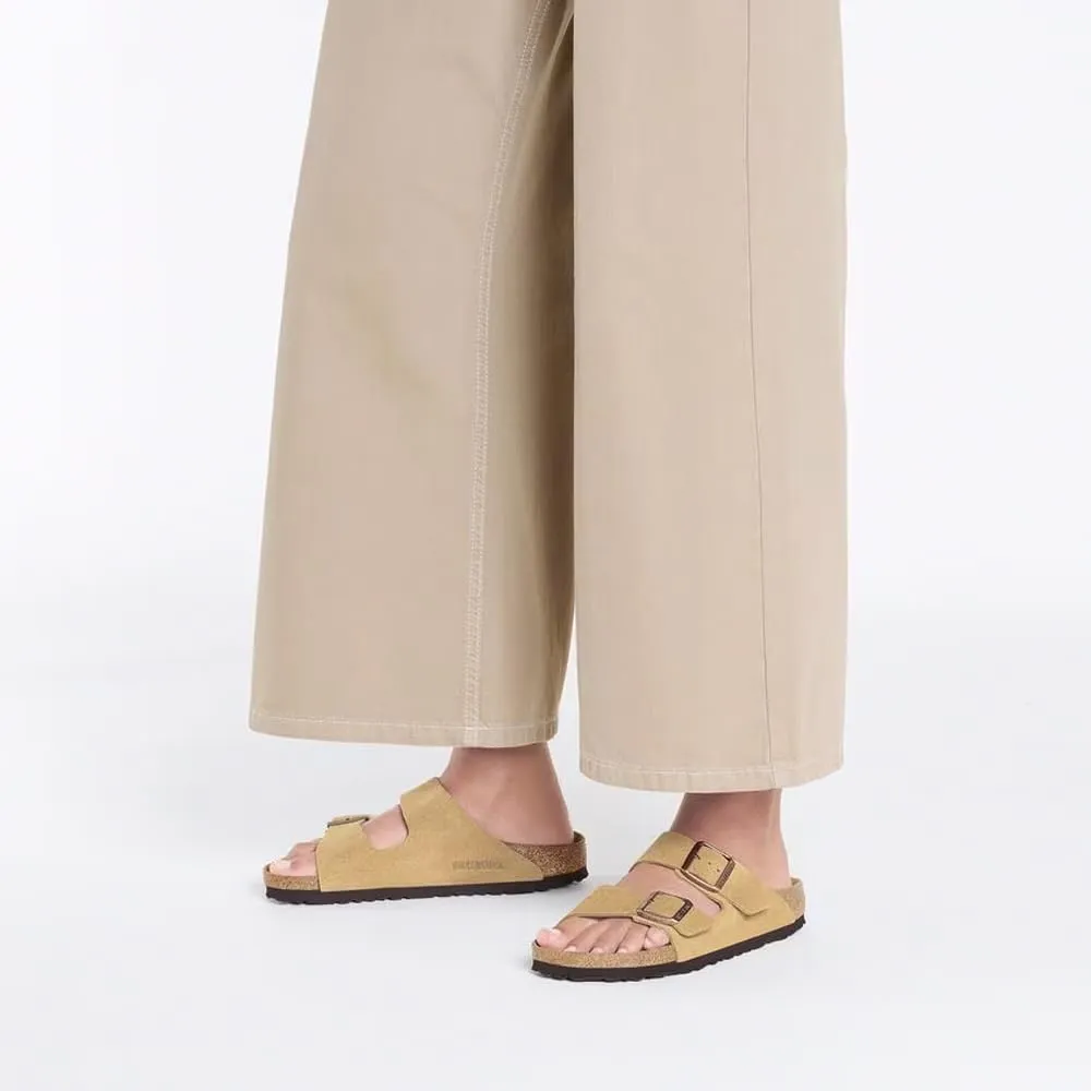 Birkenstock Arizona SFB Purple Fog Latte, Pelle Nabuk, 37 EU - immagine 2