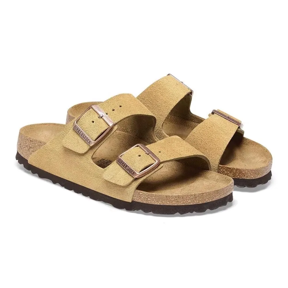 Birkenstock Arizona SFB Purple Fog Latte, Pelle Nabuk, 37 EU - immagine 5
