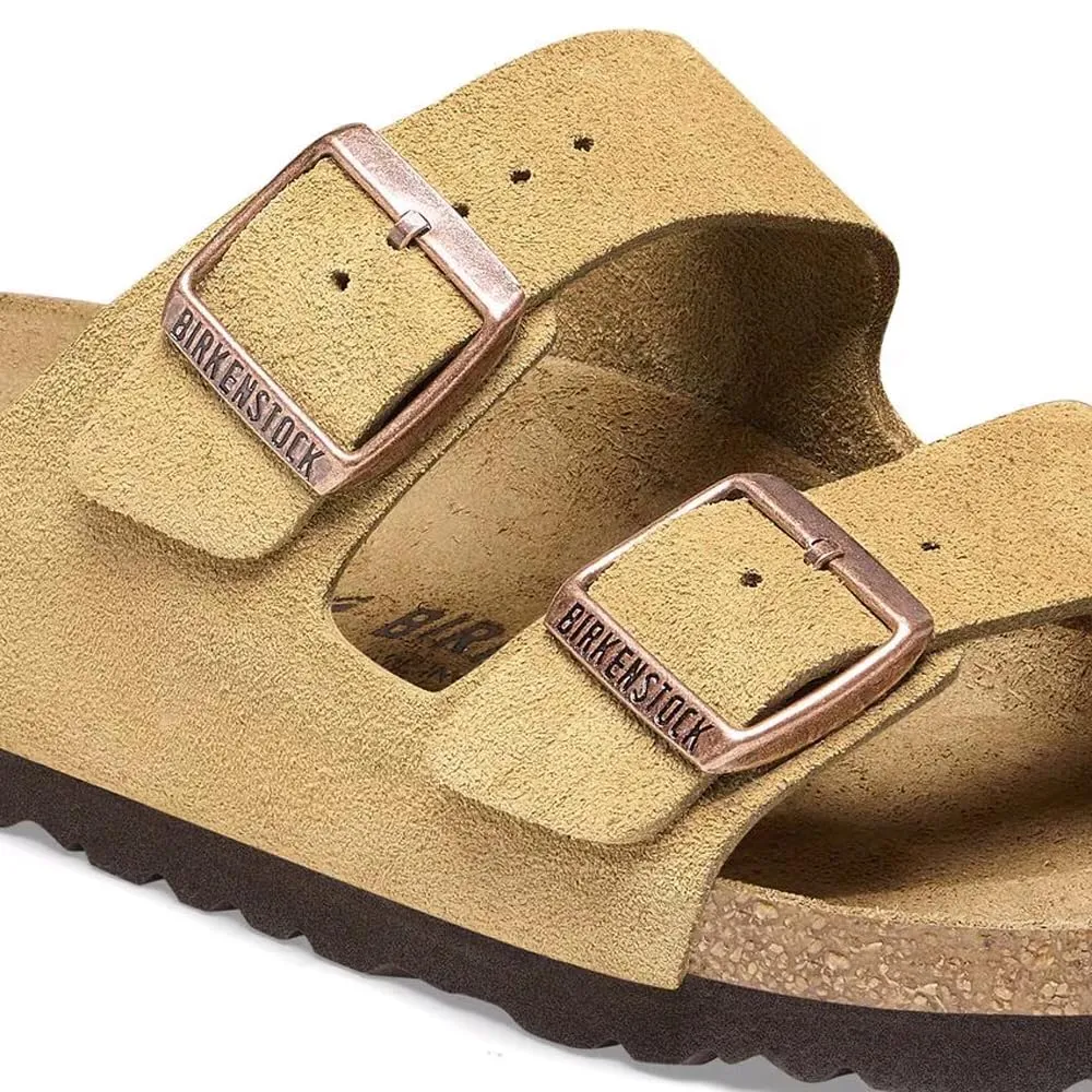 Birkenstock Arizona SFB Purple Fog Latte, Pelle Nabuk, 37 EU - immagine 7