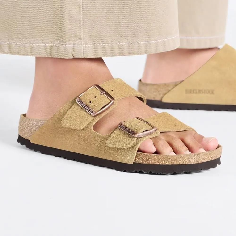 Birkenstock Arizona SFB Purple Fog Latte, Pelle Nabuk, 37 EU - immagine 9
