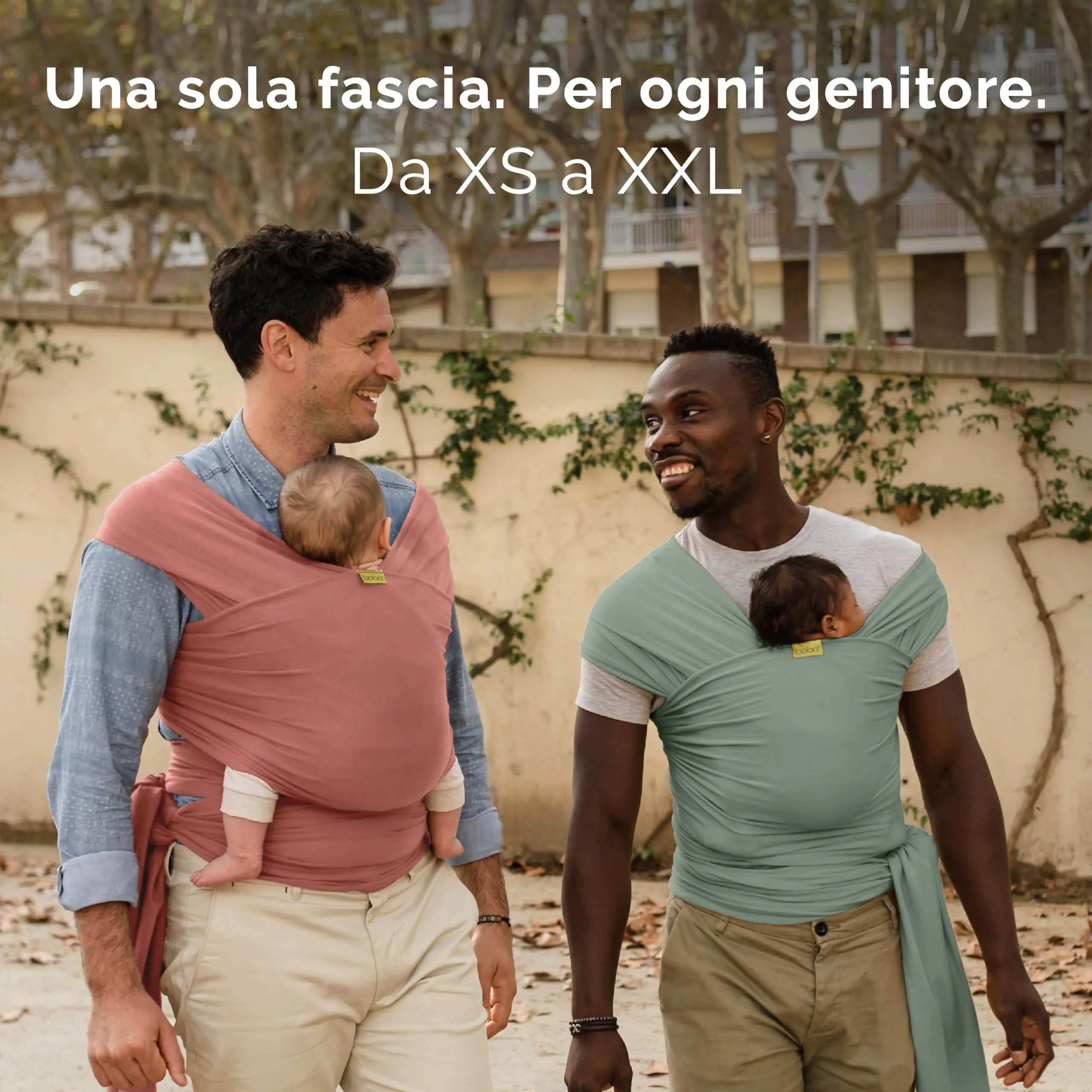Boba Fascia Porta Bebè Elastica in Cotone, Rosa Antico - immagine 3