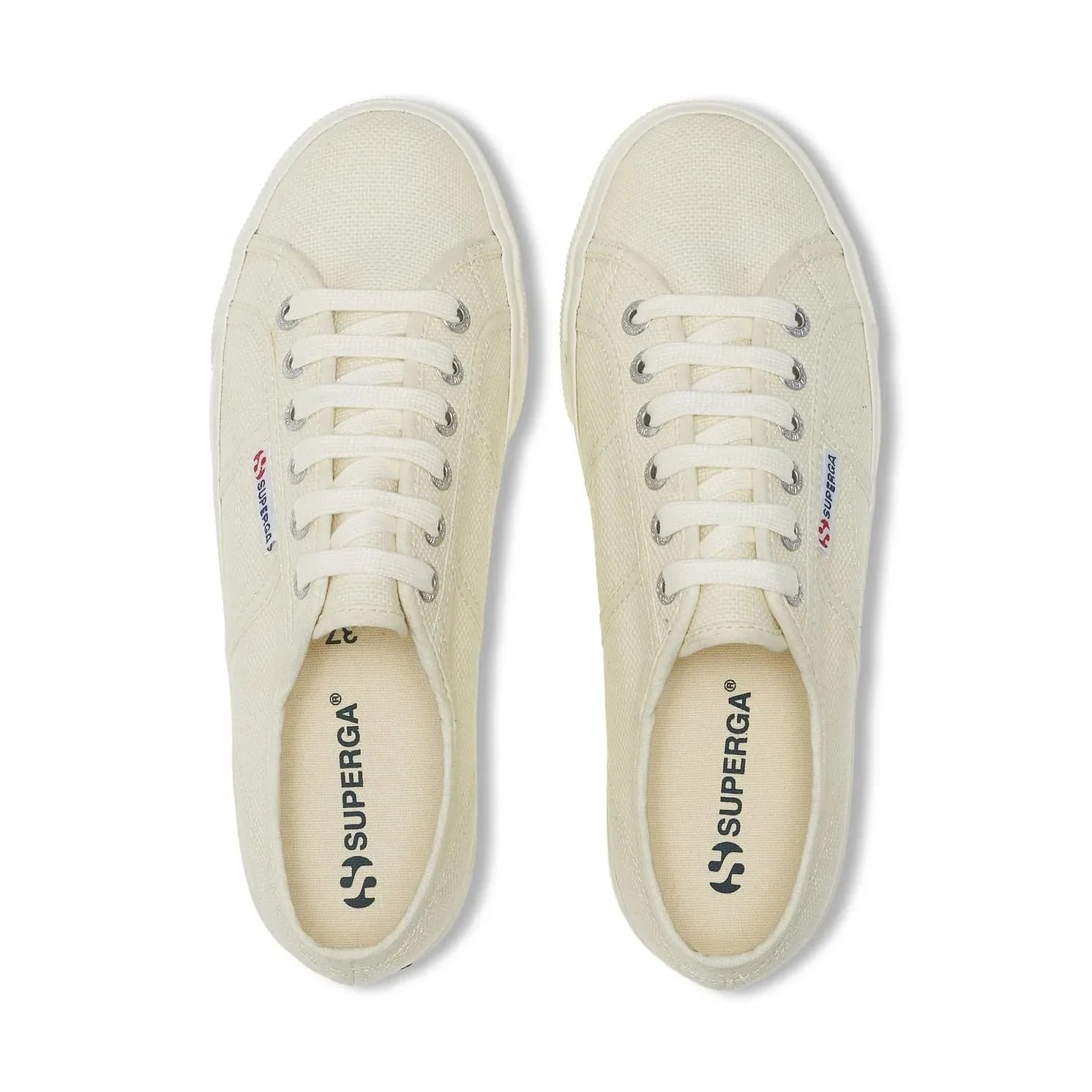 Superga 2790 Platform Sneakers for Women, Beige, Cotton, Size 39.5 - immagine 5
