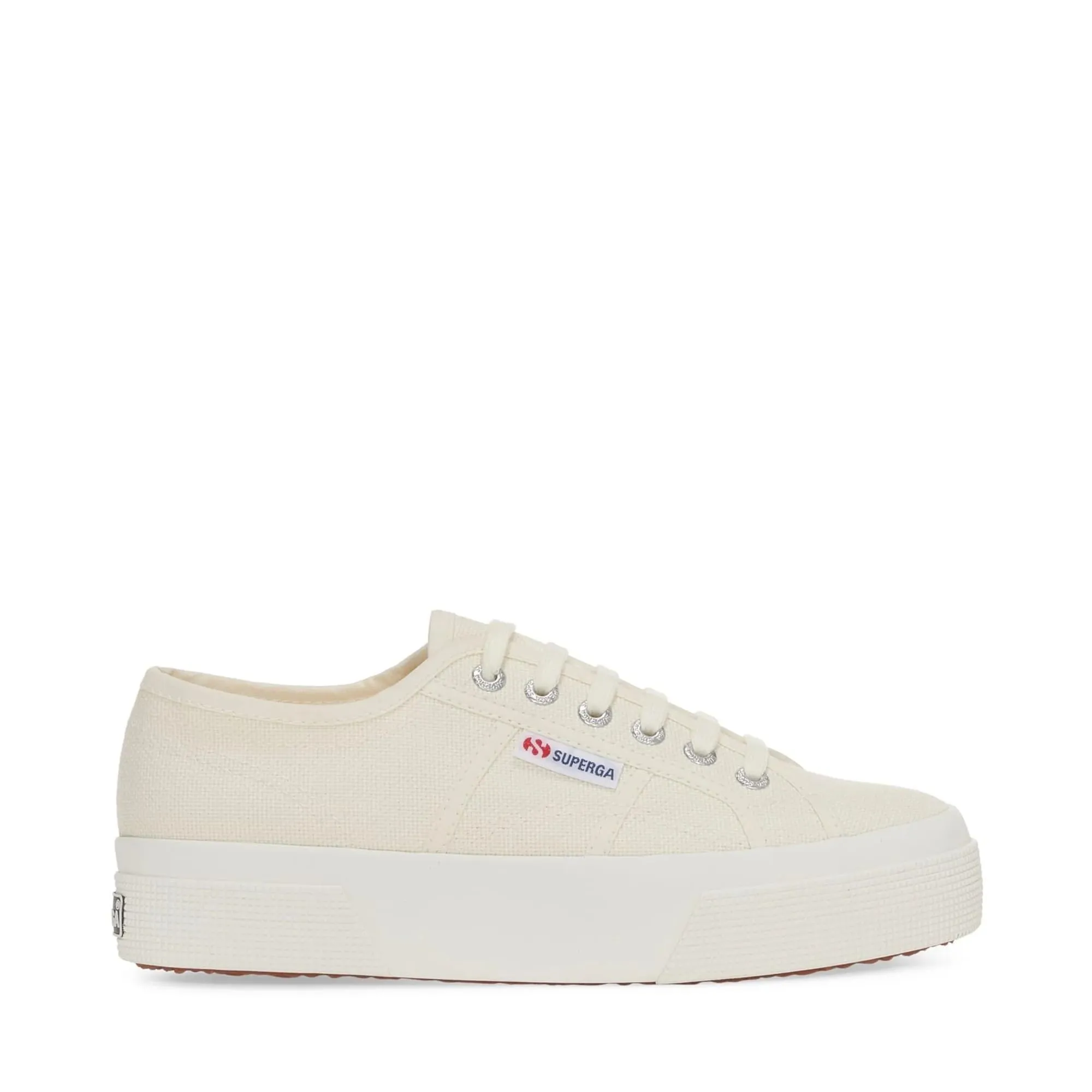 Superga 2790 Platform Sneakers, Beige, Cotton, Size 35 - immagine 3