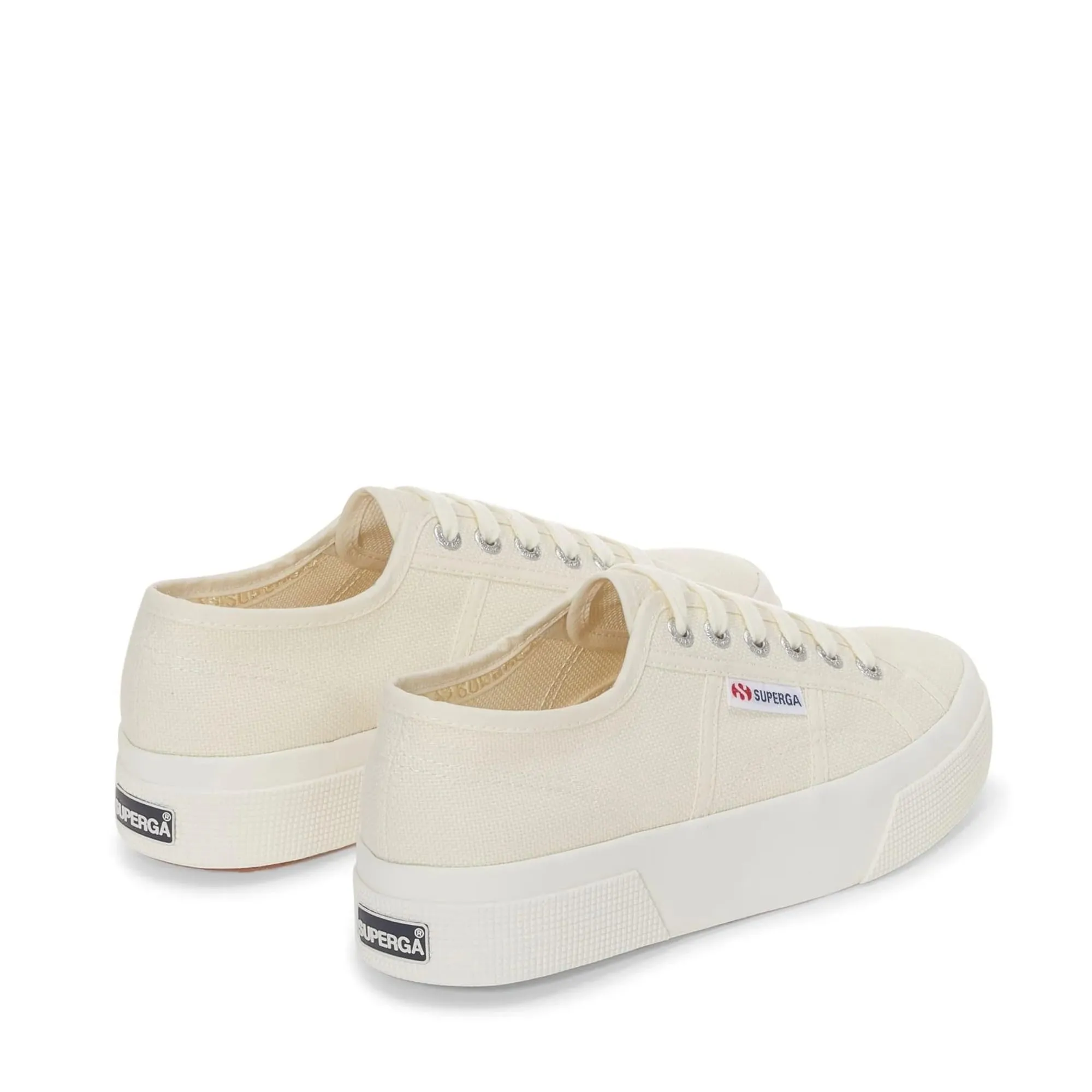Superga 2790 Platform Sneakers, Beige, Cotton, Size 35 - immagine 5