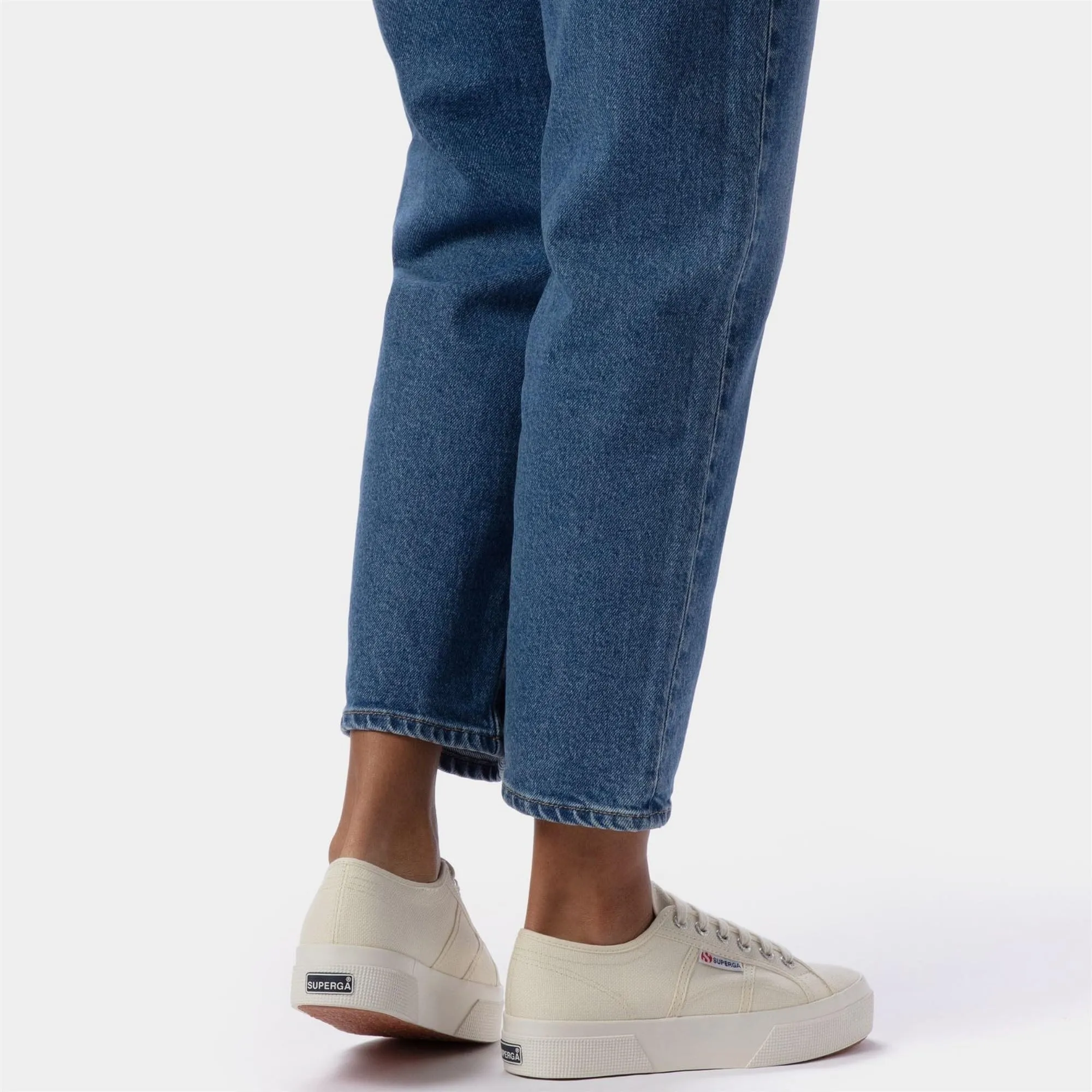 Superga 2790 Sneakers con plateau, Beige Naturale Avorio, 10 Women - immagine 8