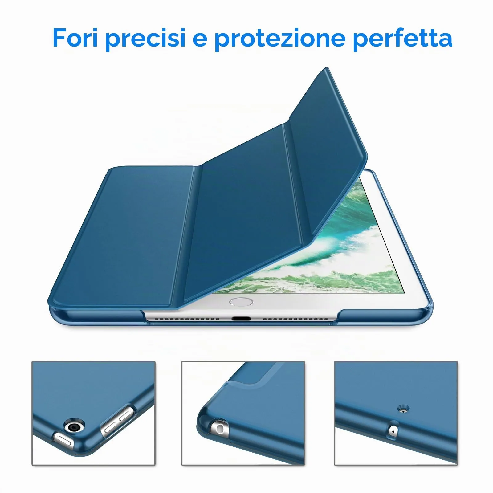 JETech Custodia per iPad 6ª/5ª Gen 9,7" (2018/2017), Verde Acqua - immagine 3