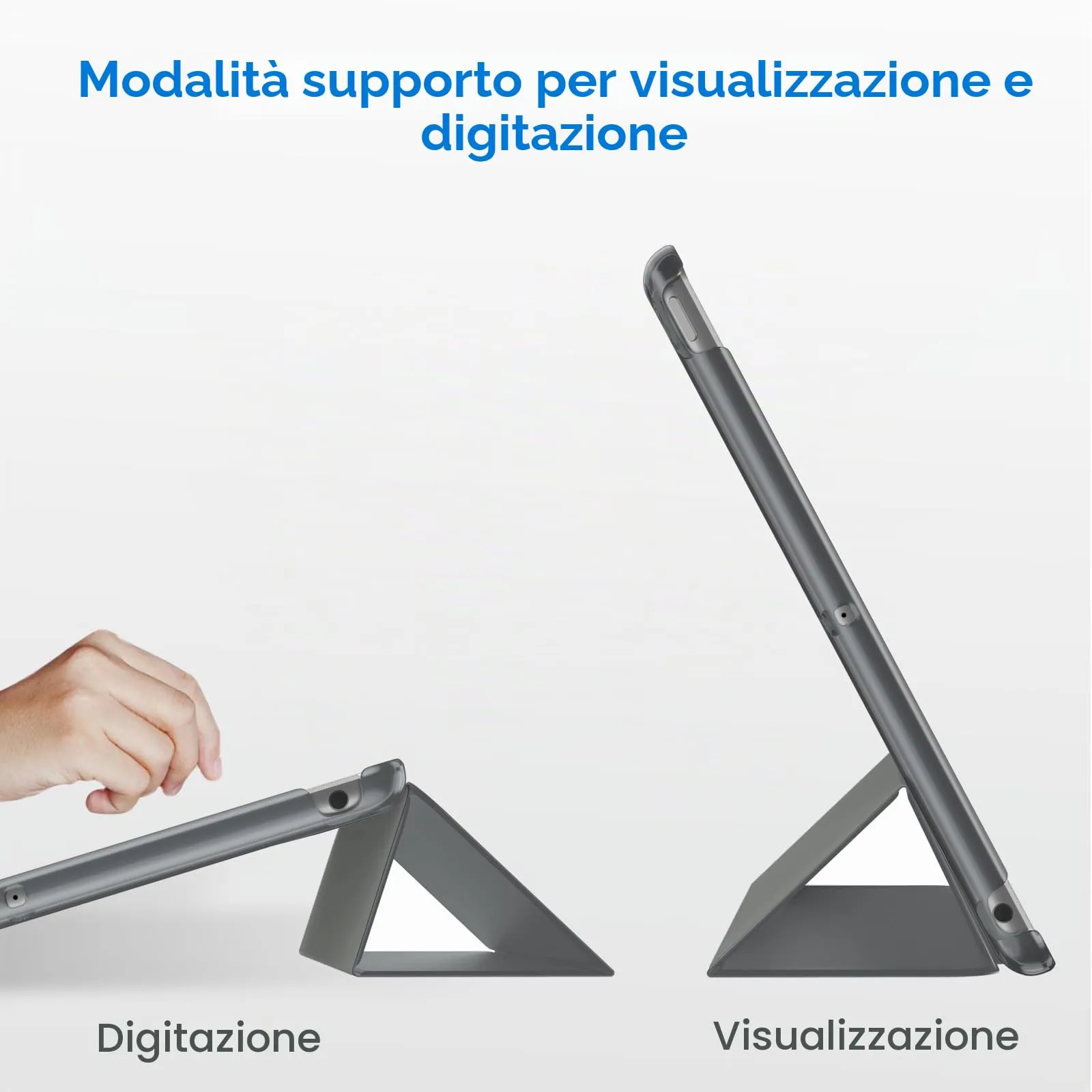 JETech Custodia per iPad 6ª/5ª Gen 9,7" (2018/2017), Grigio Siderale - immagine 5