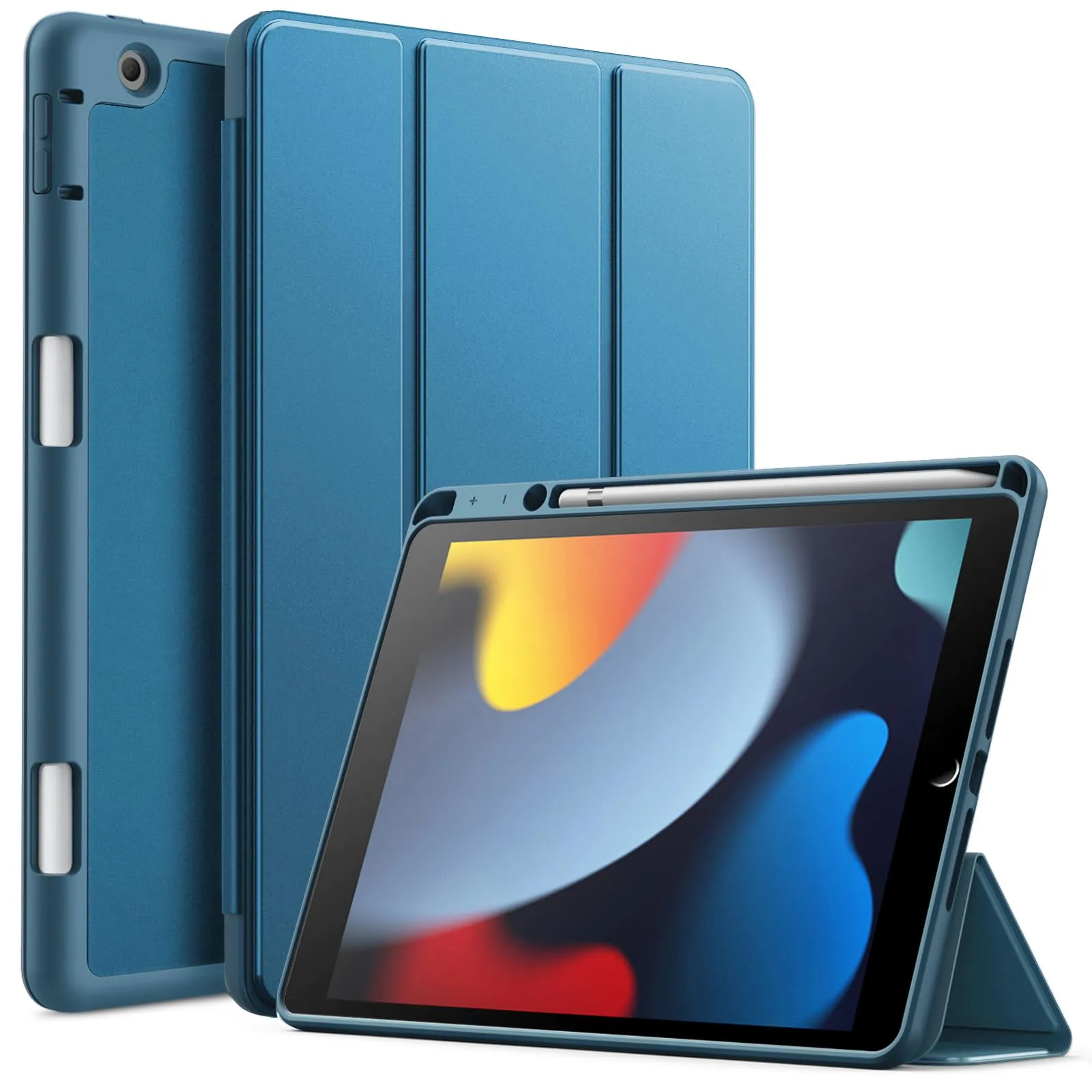 JETech Custodia per iPad 9ª/8ª/7ª Gen 10,2", Verde Acqua - immagine 1
