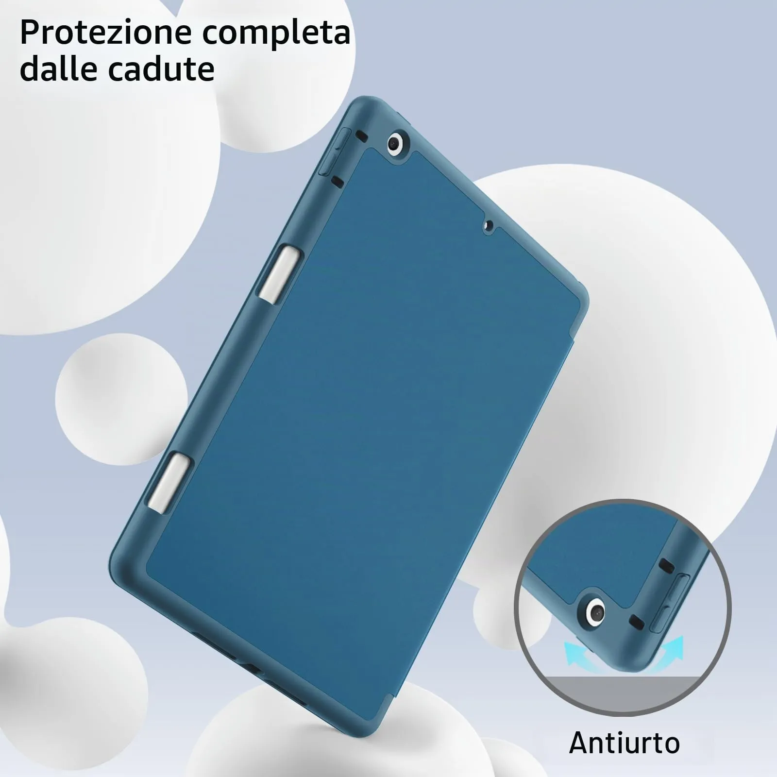 JETech Custodia per iPad 9ª/8ª/7ª Gen 10,2", Verde Acqua - immagine 4