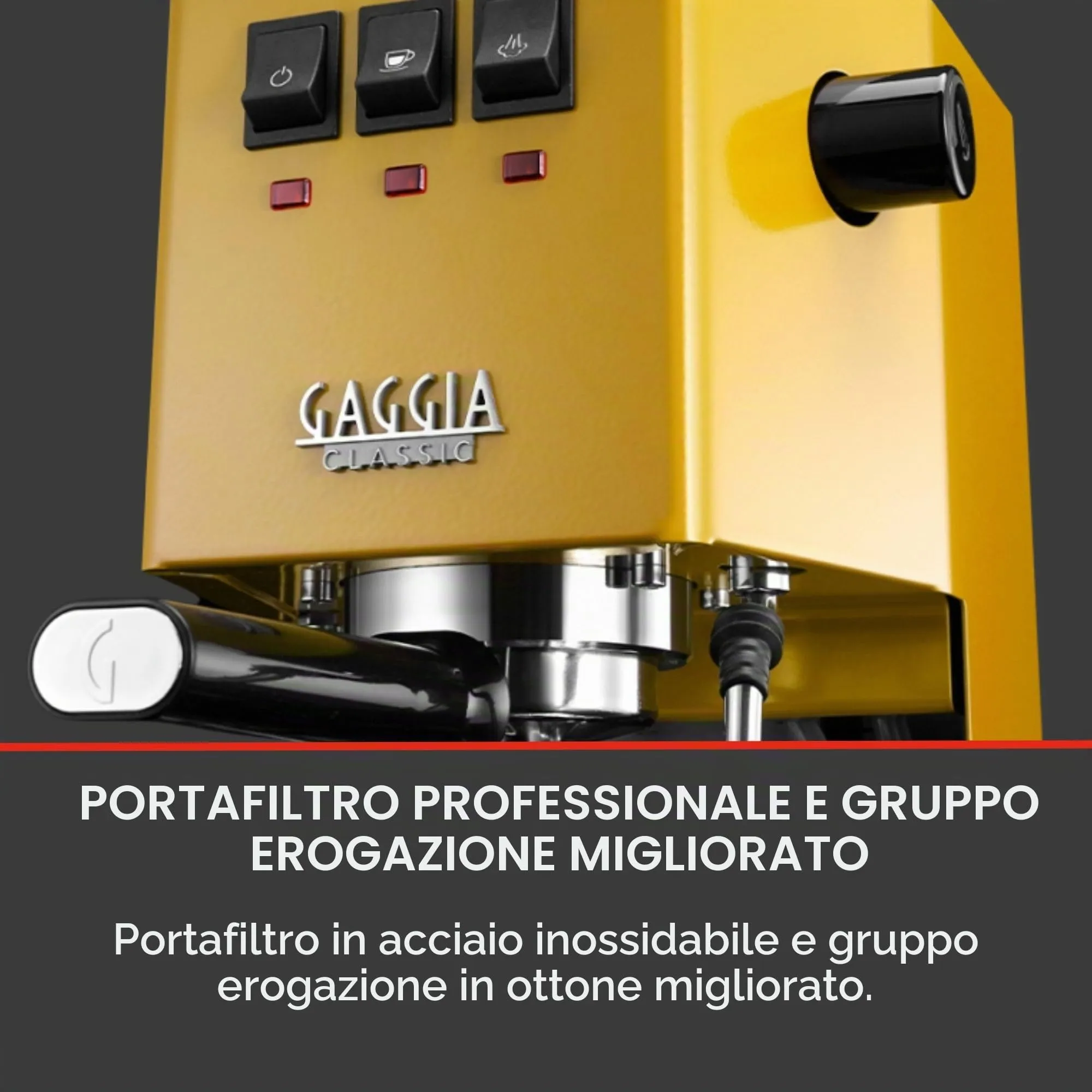 Gaggia Classic Evo Pro RI9481/18 Yellow - immagine 4