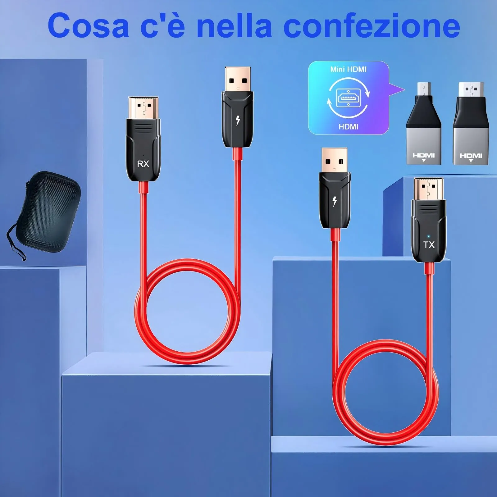 LXJADAP Trasmettitore e Ricevitore HDMI Wireless Plug & Play 1080p HD - immagine 7