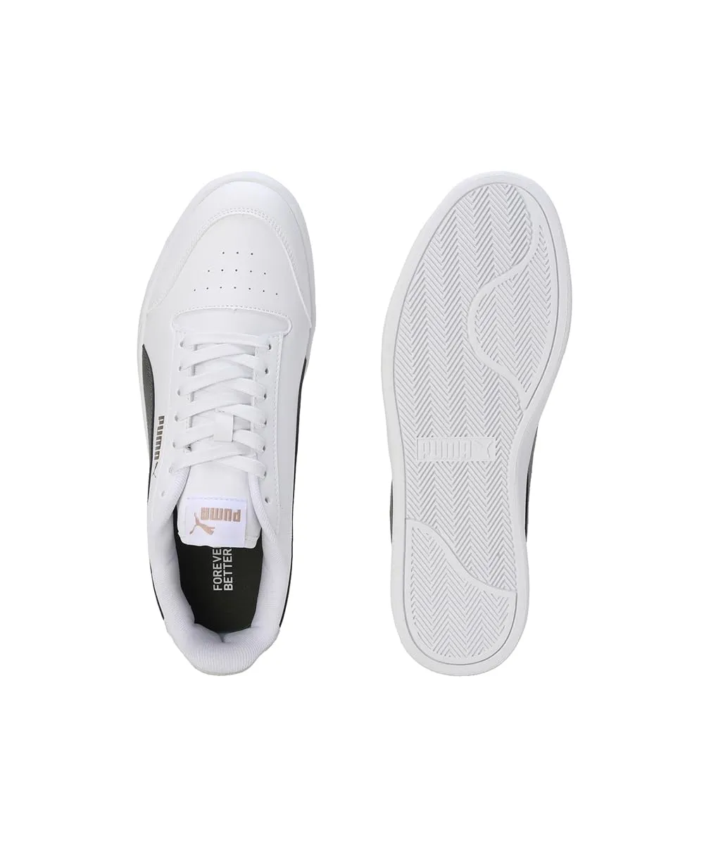 Puma Shuffle Unisex Sneakers - Puma White Myrtle-Vapor Gray-Puma Gold, 46 EU - immagine 6