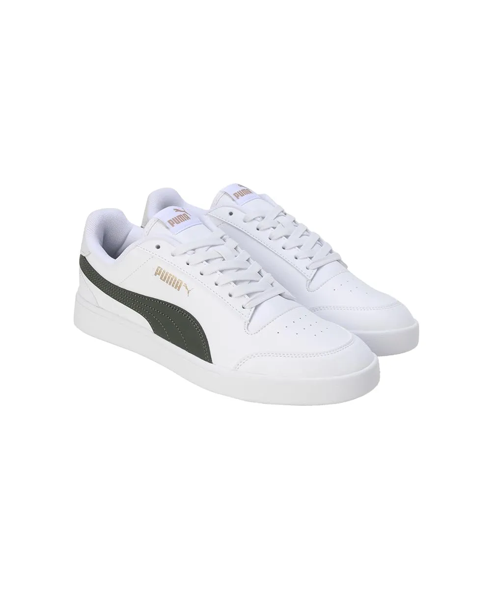 Puma Shuffle Unisex Sneakers - Puma White Myrtle-Vapor Gray-Puma Gold, 44 EU - immagine 5
