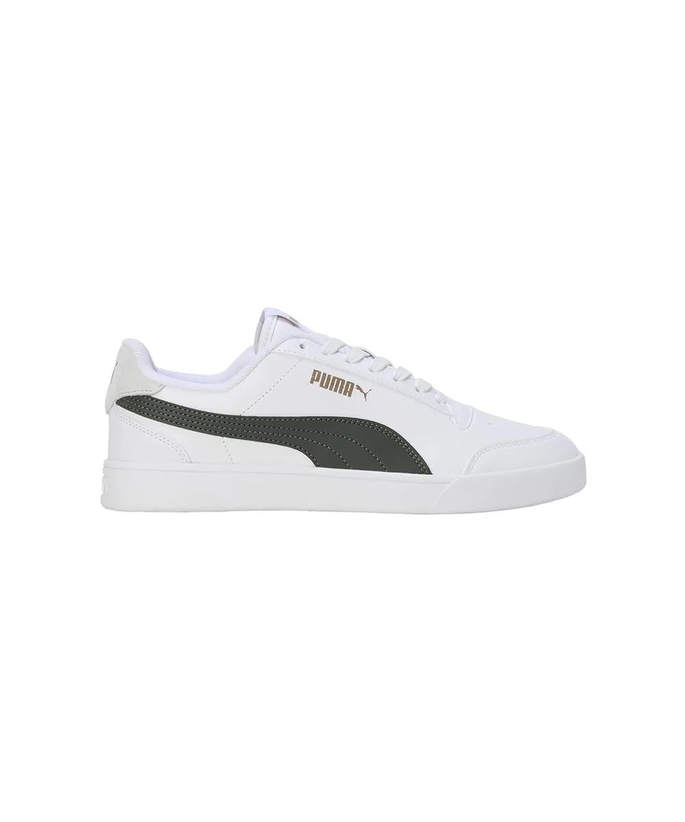 PUMA Shuffle Unisex Adult Sneaker - Puma White Myrtle-Vapor Gray-Puma Gold, 45 EU - immagine 3