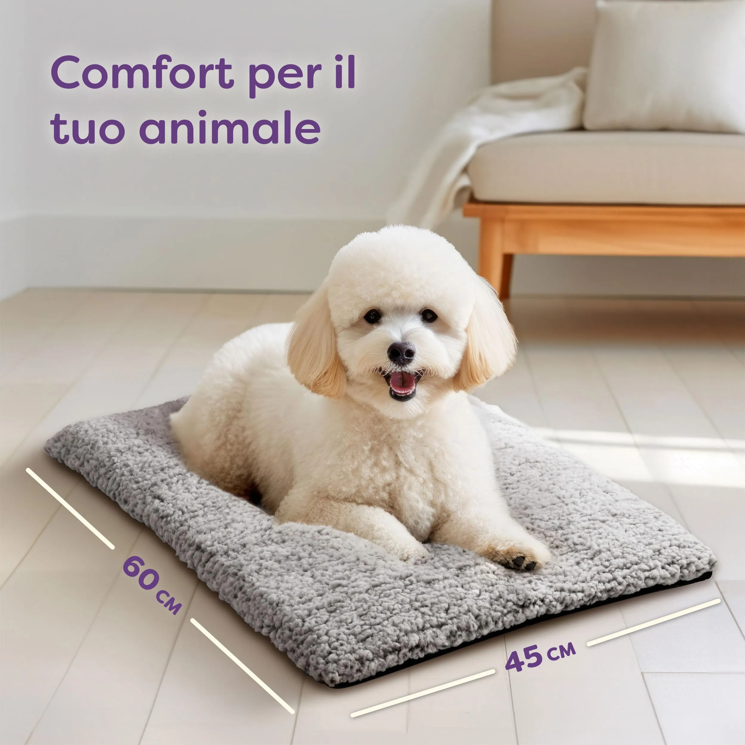 Knupis Cuccia Autoriscaldante per Gatti e Cani 60x45 cm - immagine 2