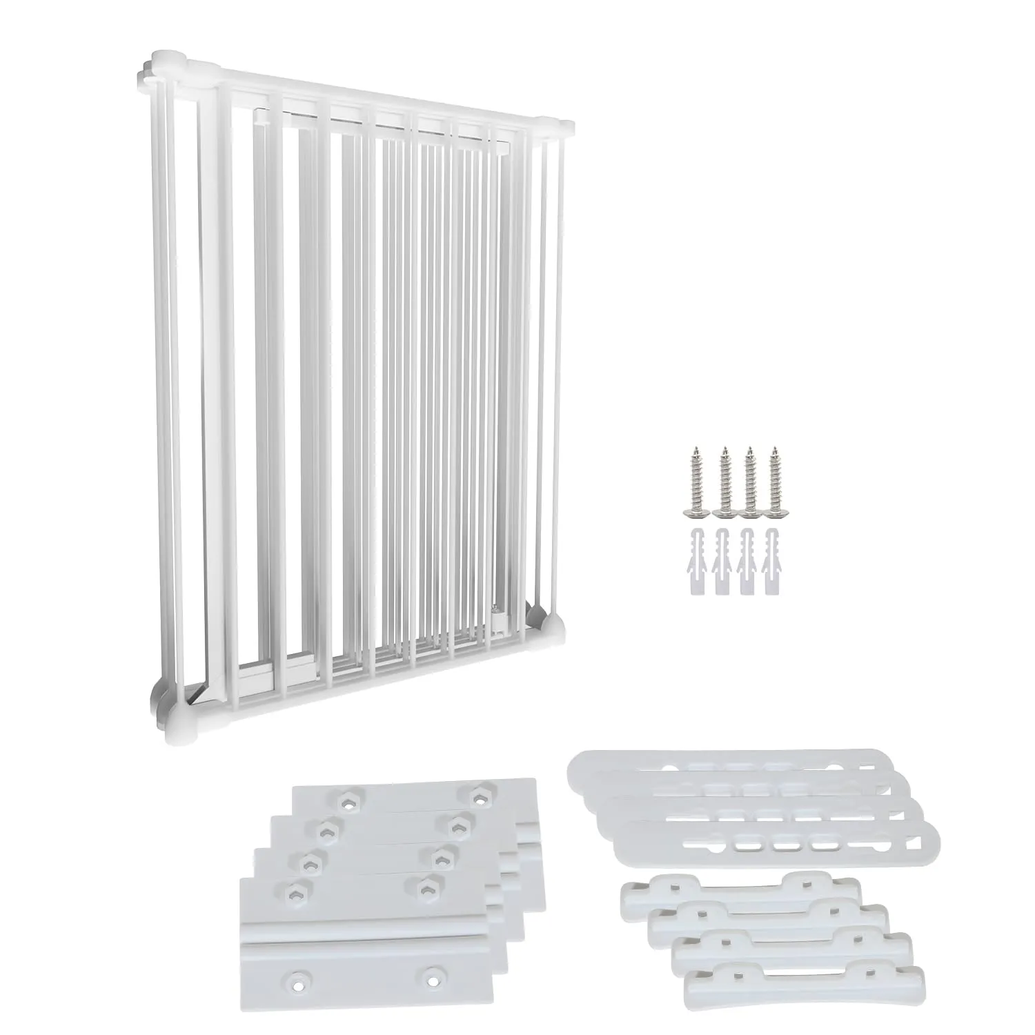Sonnewelt Cancelletto per bambini e animali domestici, 310 cm, Metallo, Bianco - immagine 5