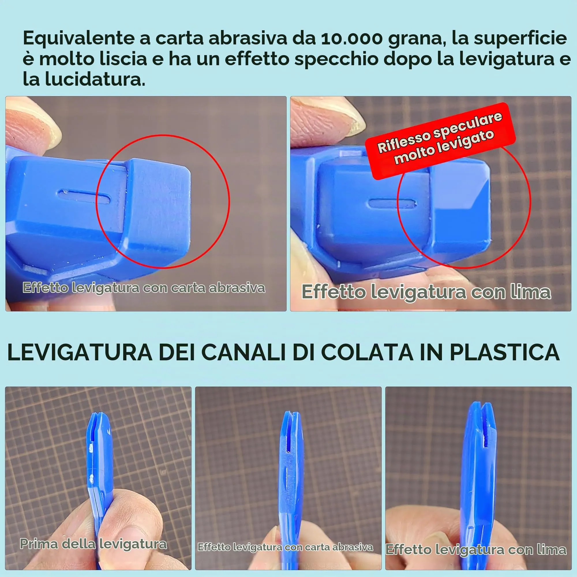 stedi Utensili per Lucidatura in Vetro, Grana 10000, Set di 4 - immagine 3