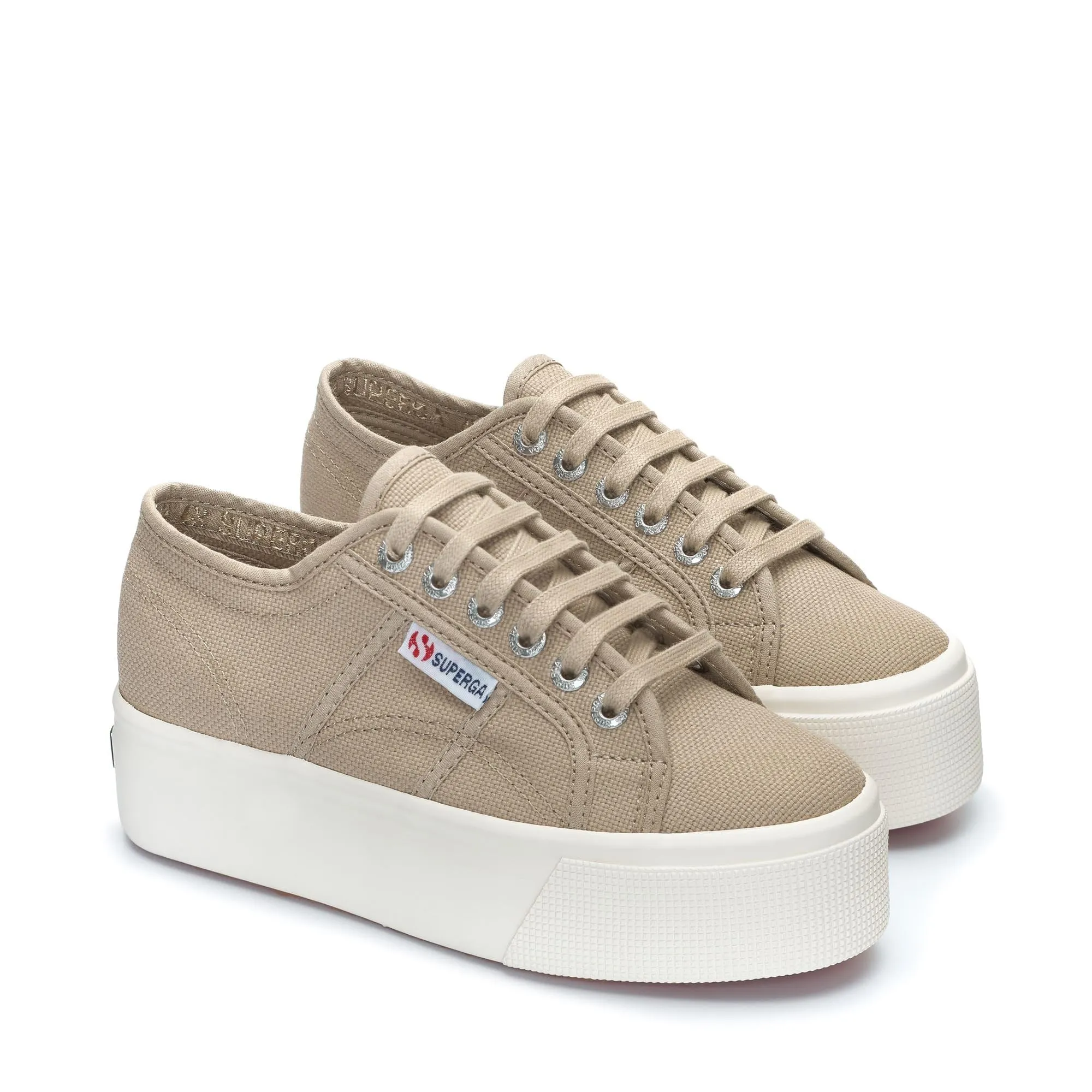 Superga 2750 JCOT Classic Unisex Kids' Low Top Sneakers, Brown, 39.5 EU - immagine 2