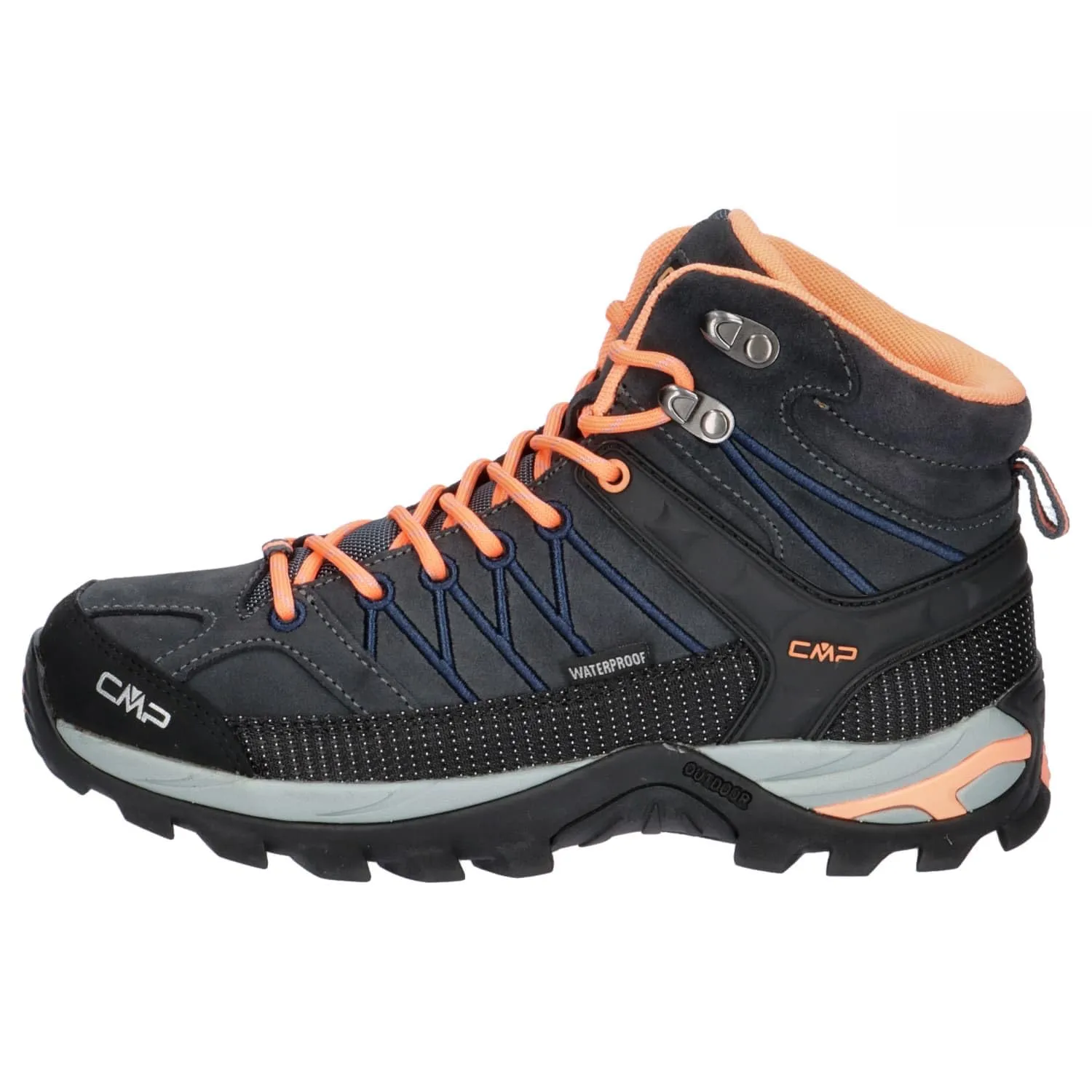 CMP Donna Rigel Mid WMN Trekking Shoes WP, Antracite Sunrise, 36 EU - immagine 3